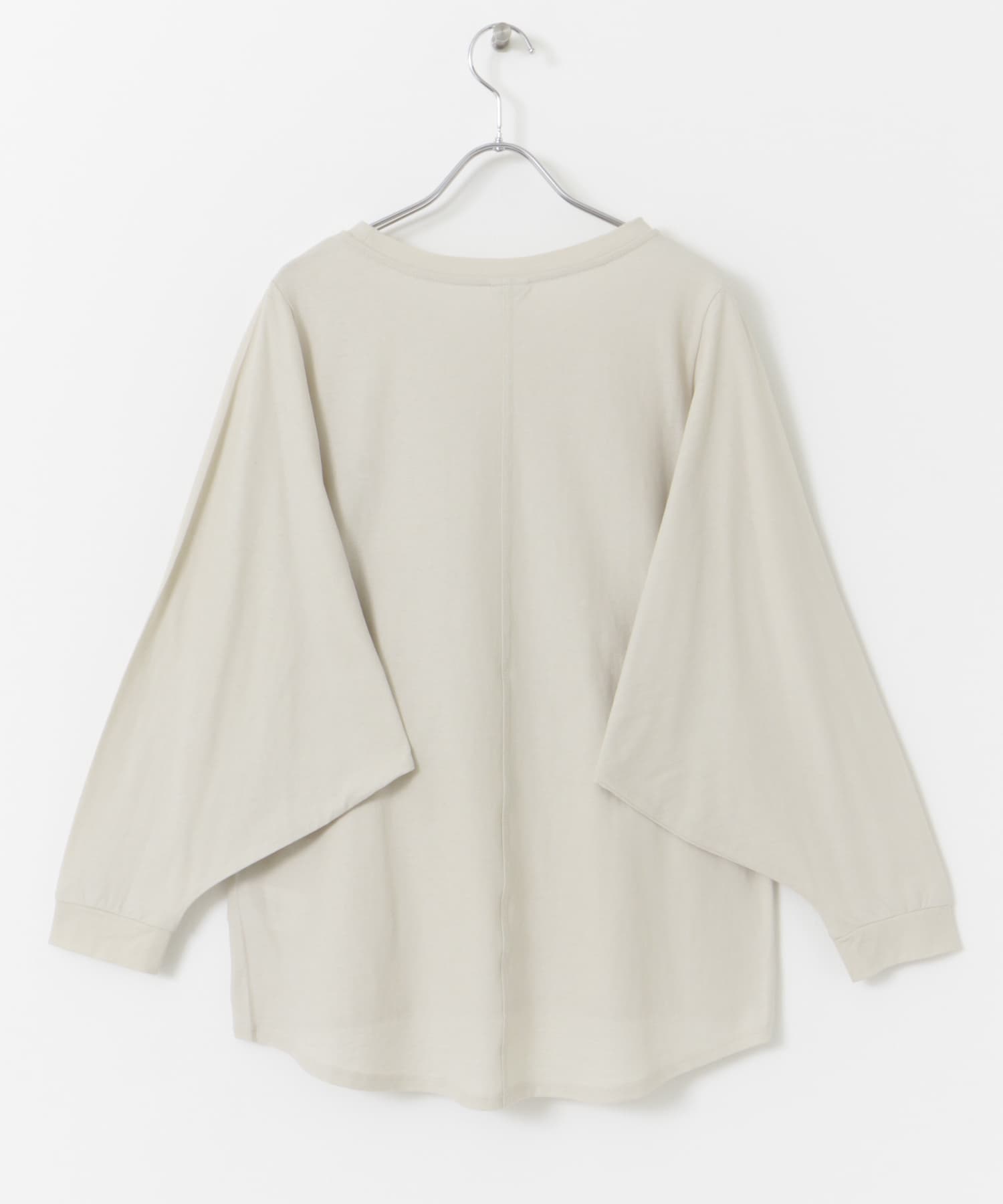 ドルマンルーズロングTシャツ GREIGE M
