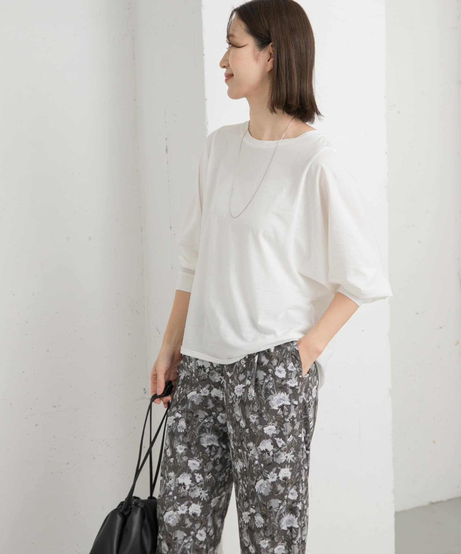 ドルマンルーズロングTシャツ