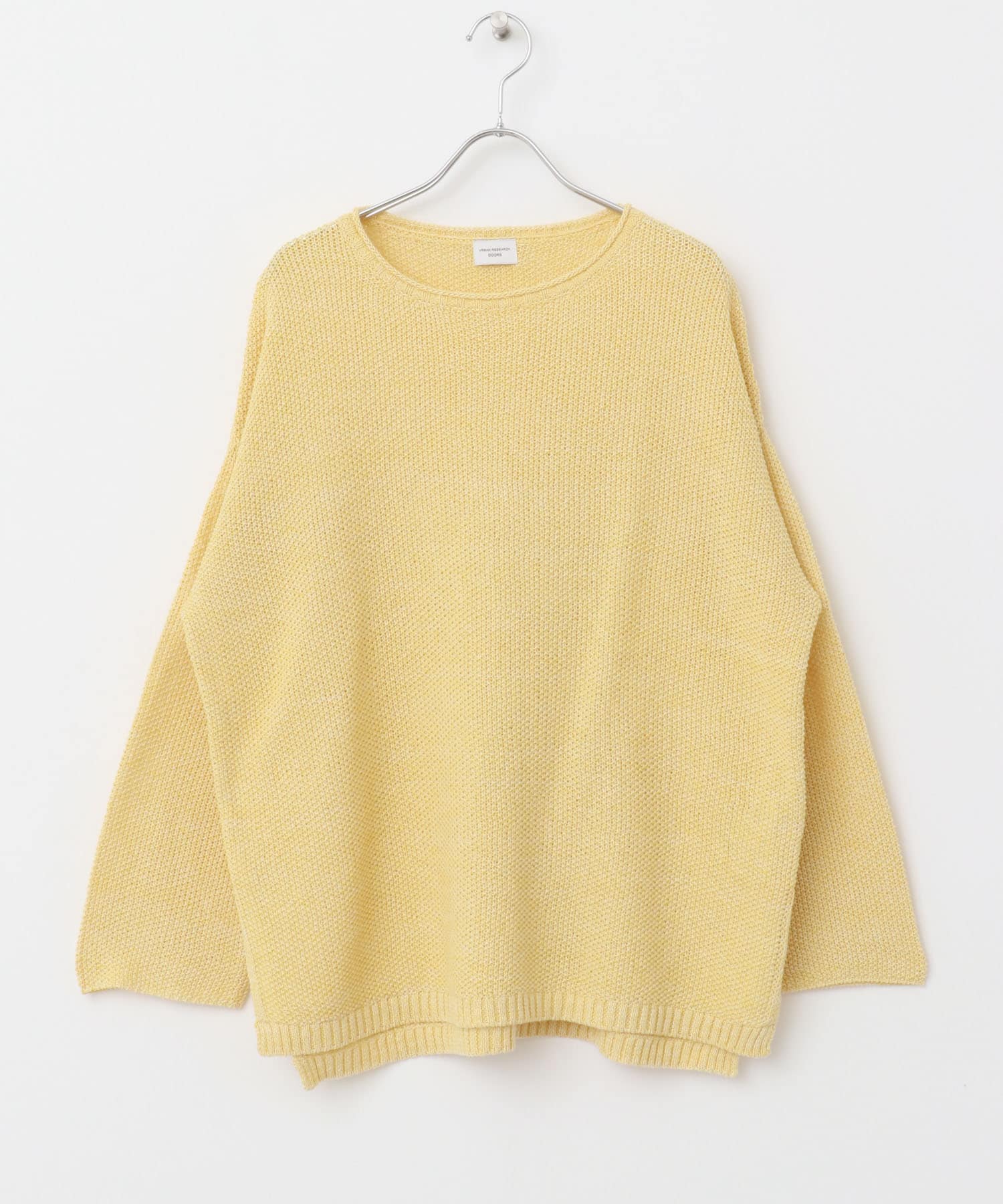 ペーパーヤーンニュアンスニット YELLOW M