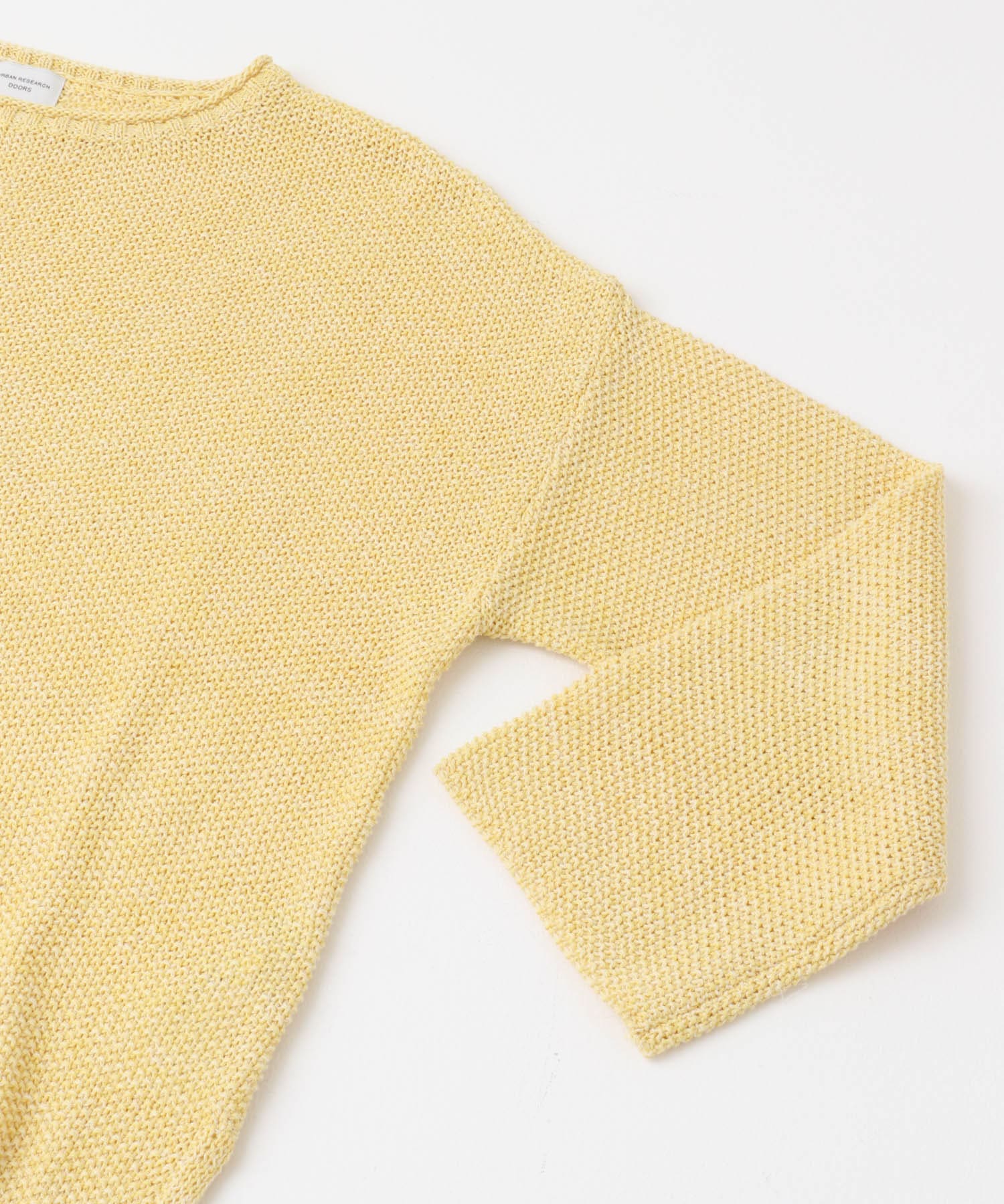 ペーパーヤーンニュアンスニット YELLOW M