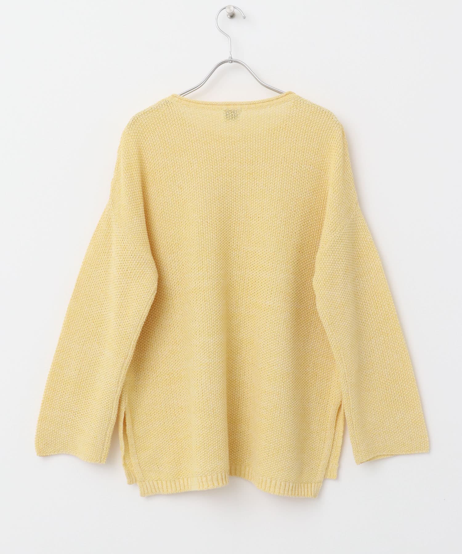 ペーパーヤーンニュアンスニット YELLOW M
