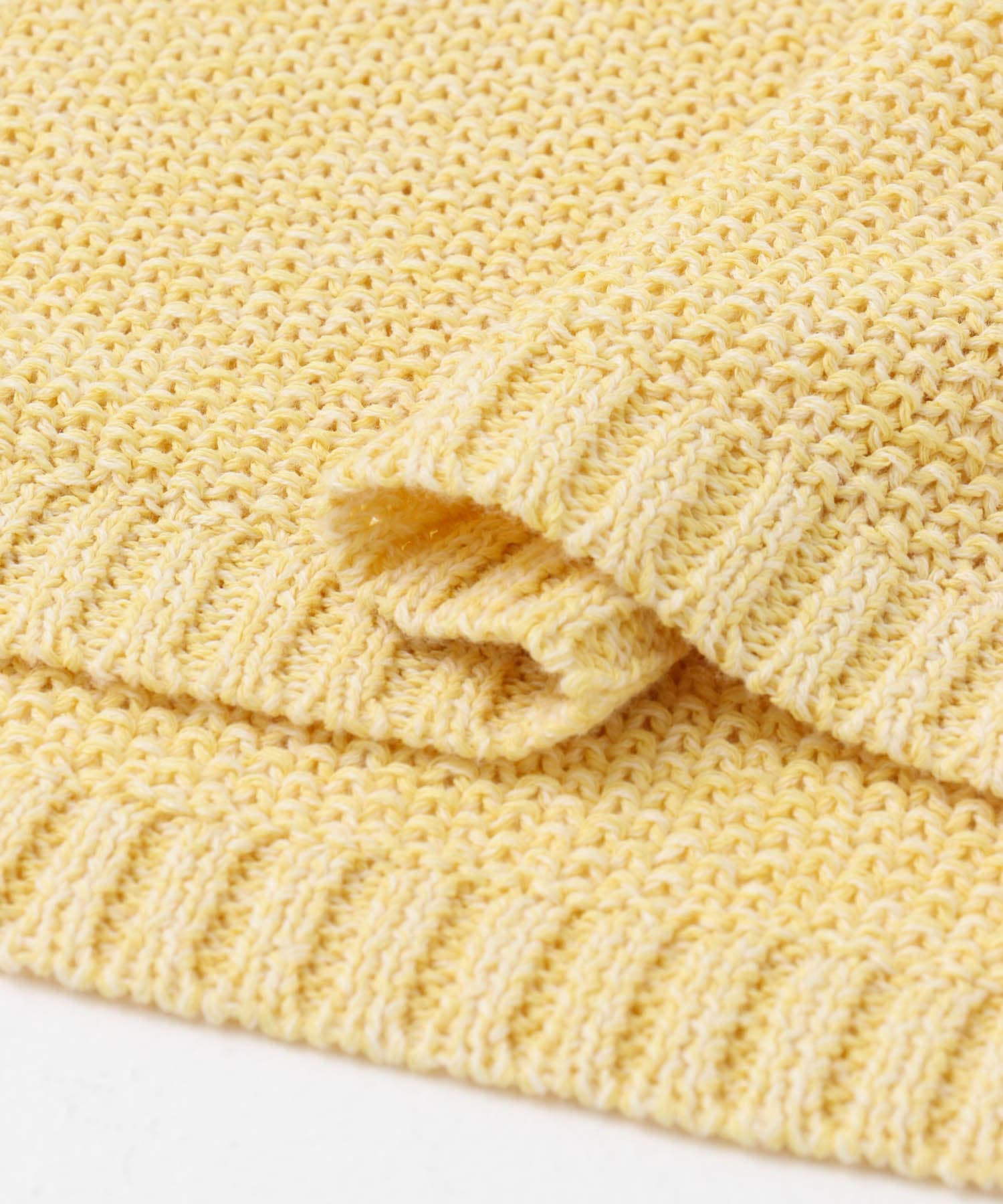 ペーパーヤーンニュアンスニット YELLOW M