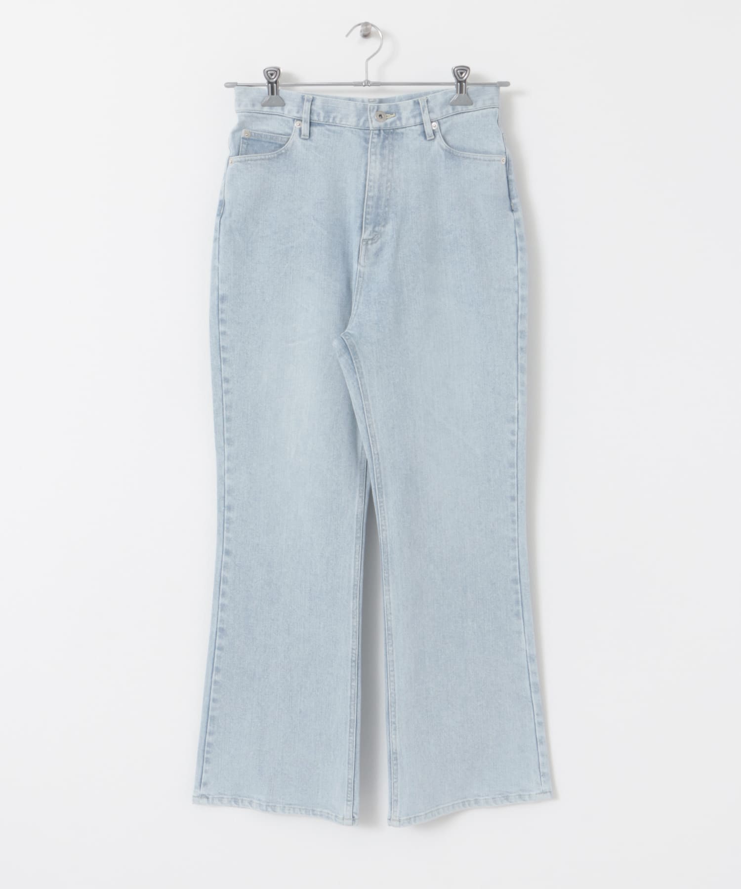 ストレッチフレアデニムパンツ L/INDIGO S