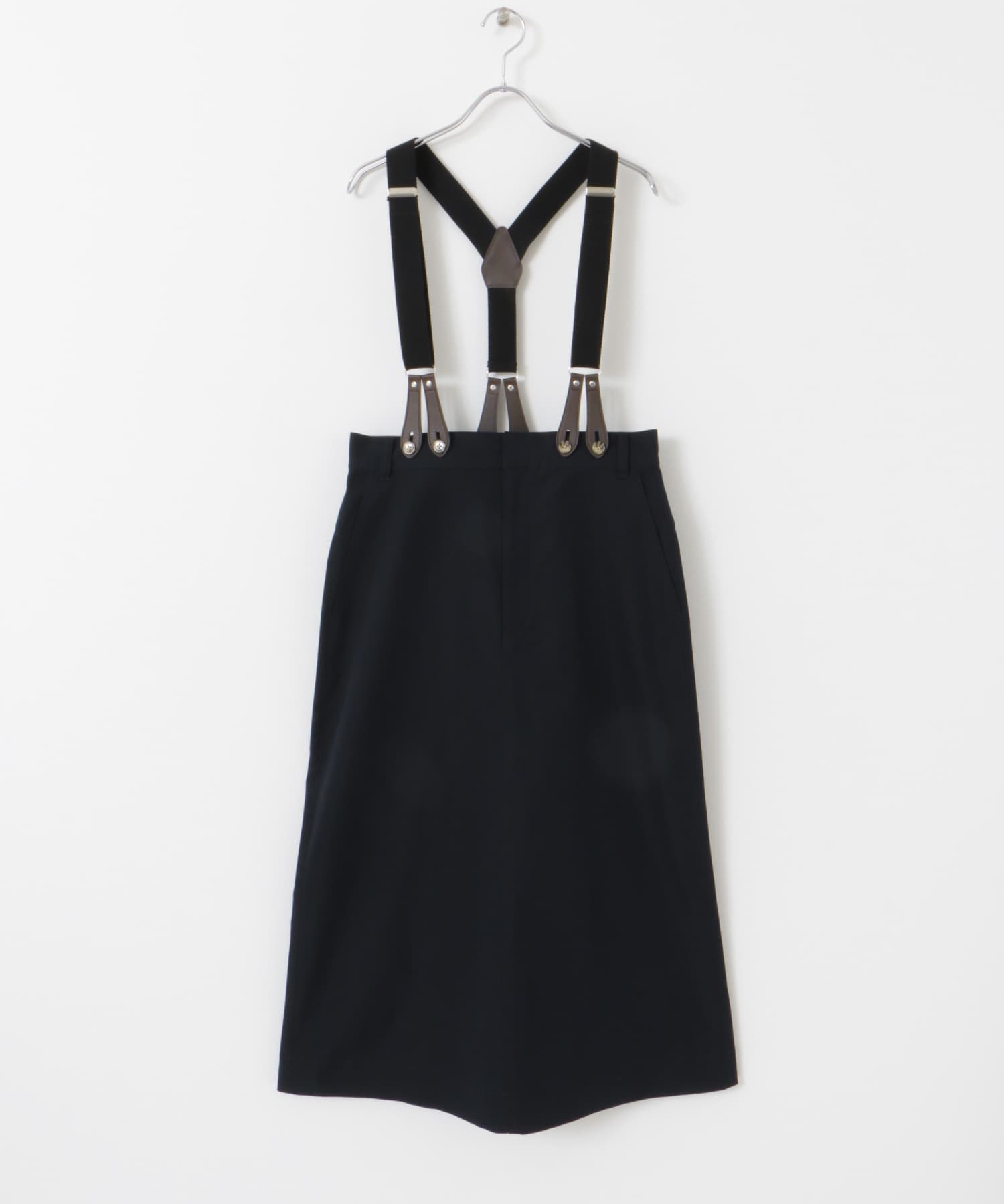 サスペンダートラペーズスカート NAVY M