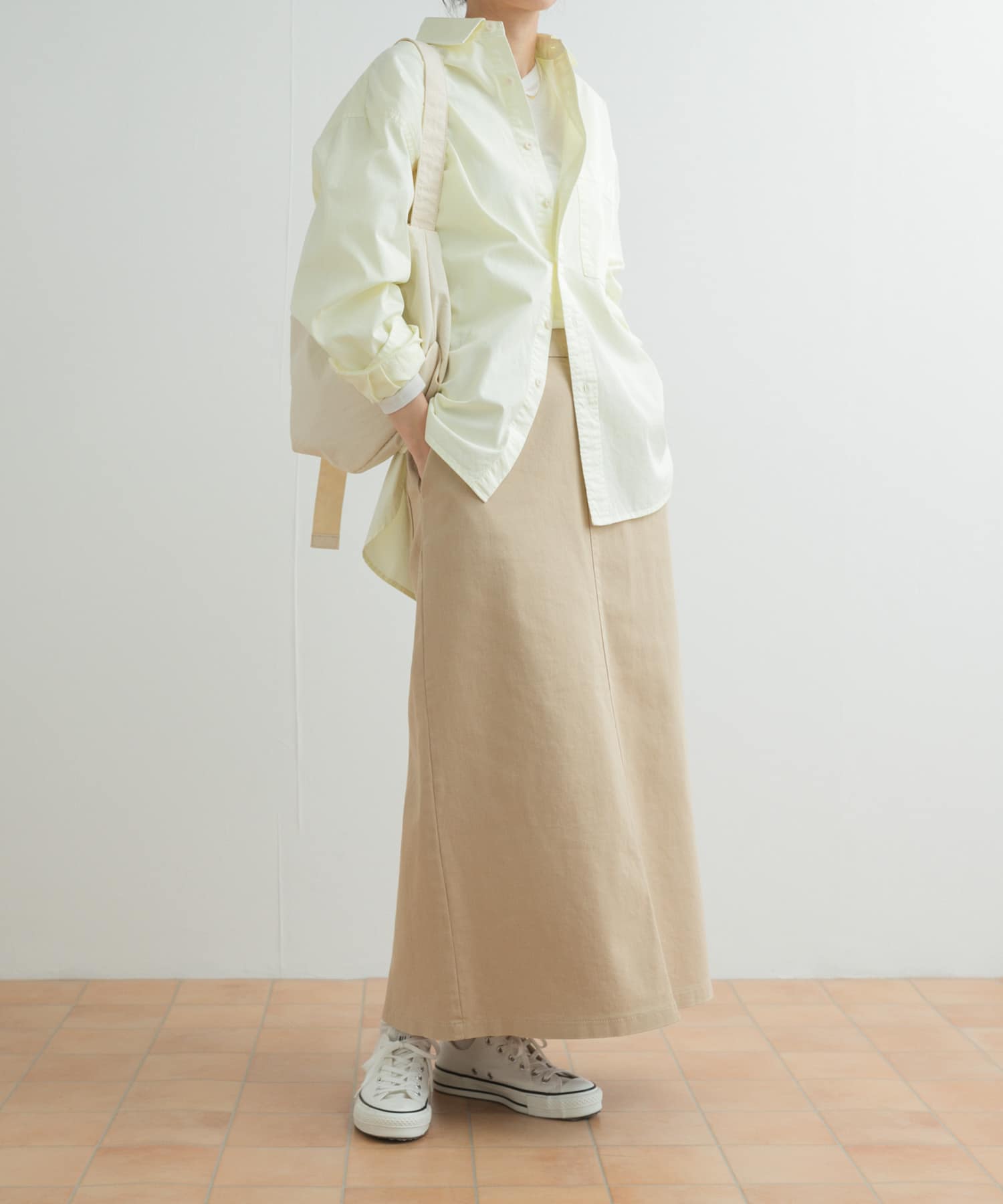 製品染めカラースカート