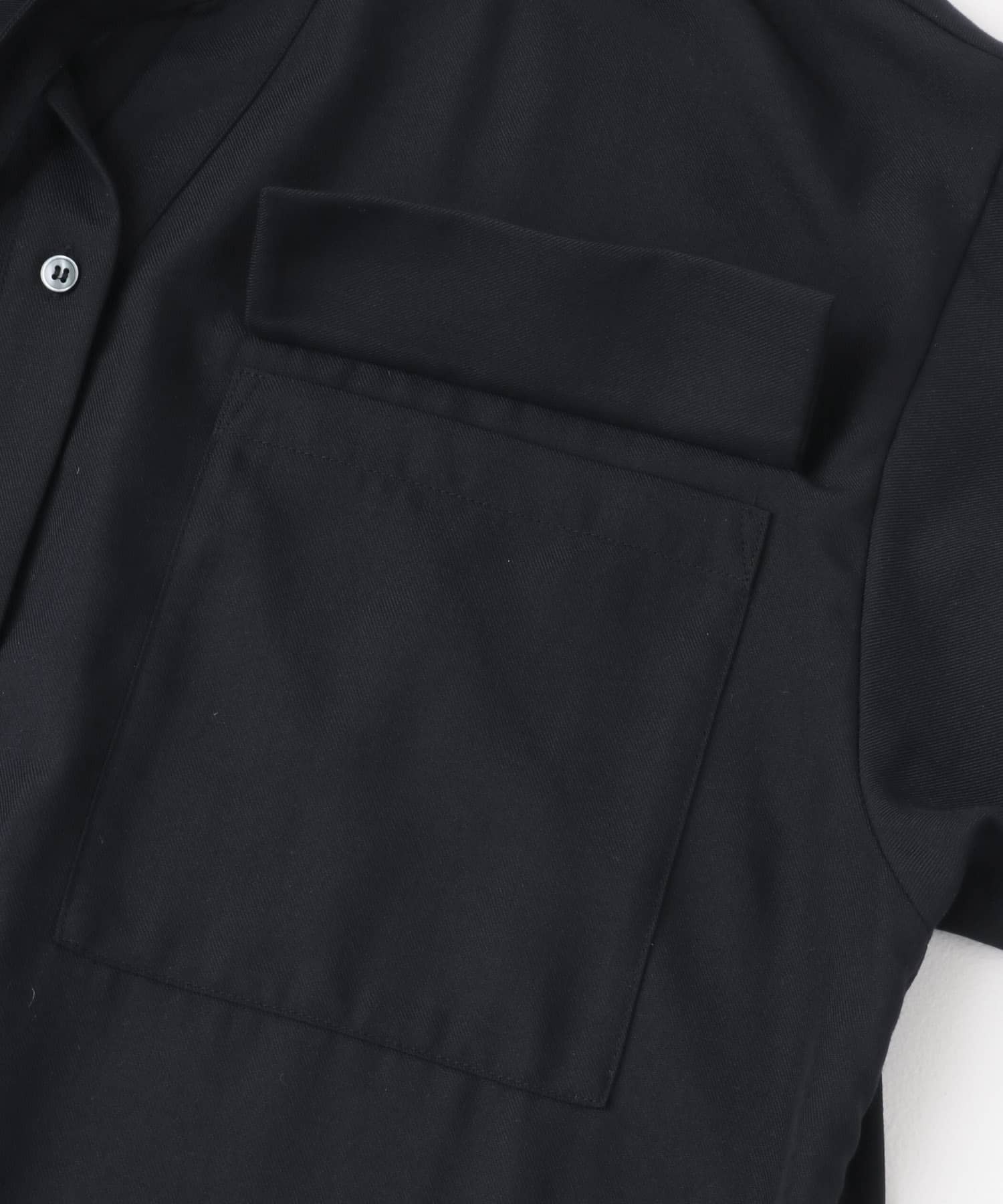 ボウタイワークシャツワンピース NAVY M