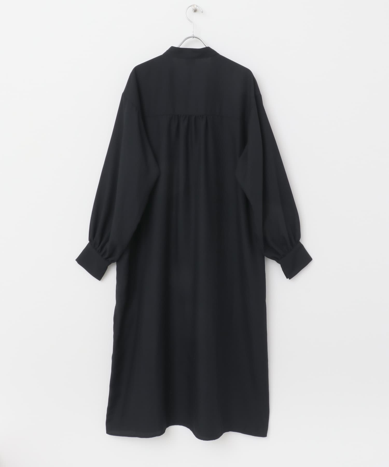 ボウタイワークシャツワンピース NAVY M