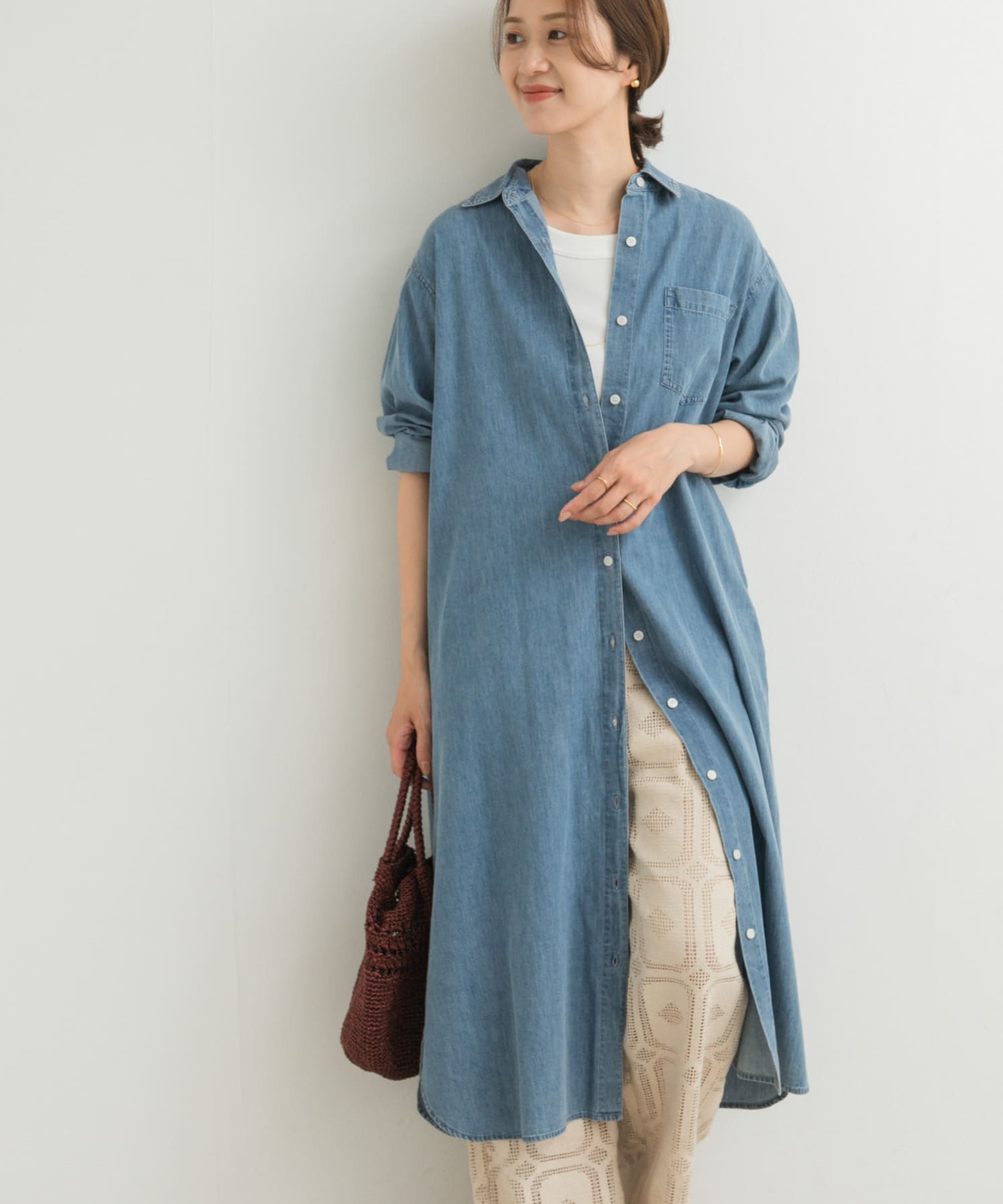 おまとめ　スローブイエナ デニムワンピース　アーバンリサーチ デニムシャツ ライトコットンデニムシャツワンピース(M L.INDIGO): ワンピース