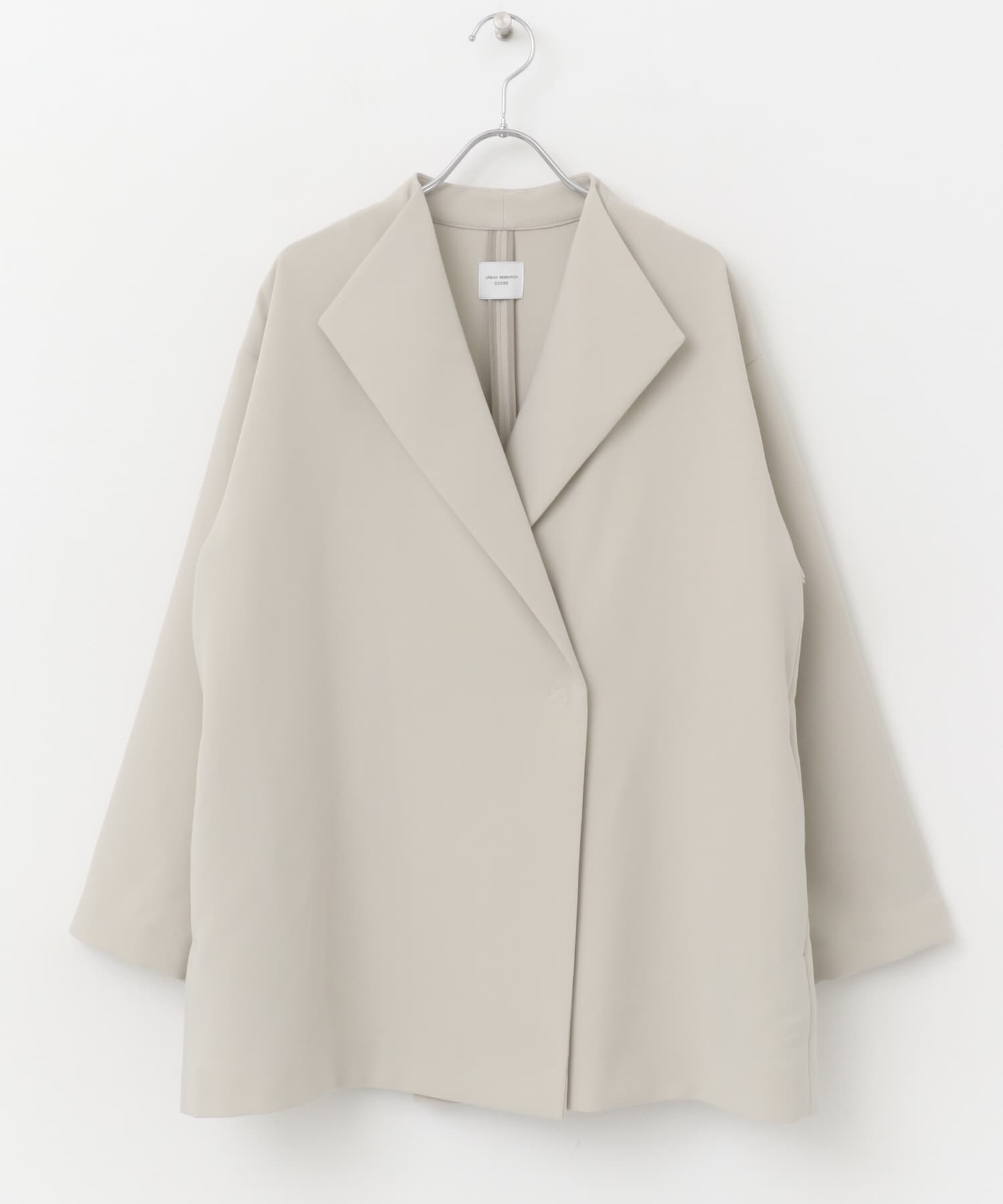 ダブルクロスショートガウン L.BEIGE M