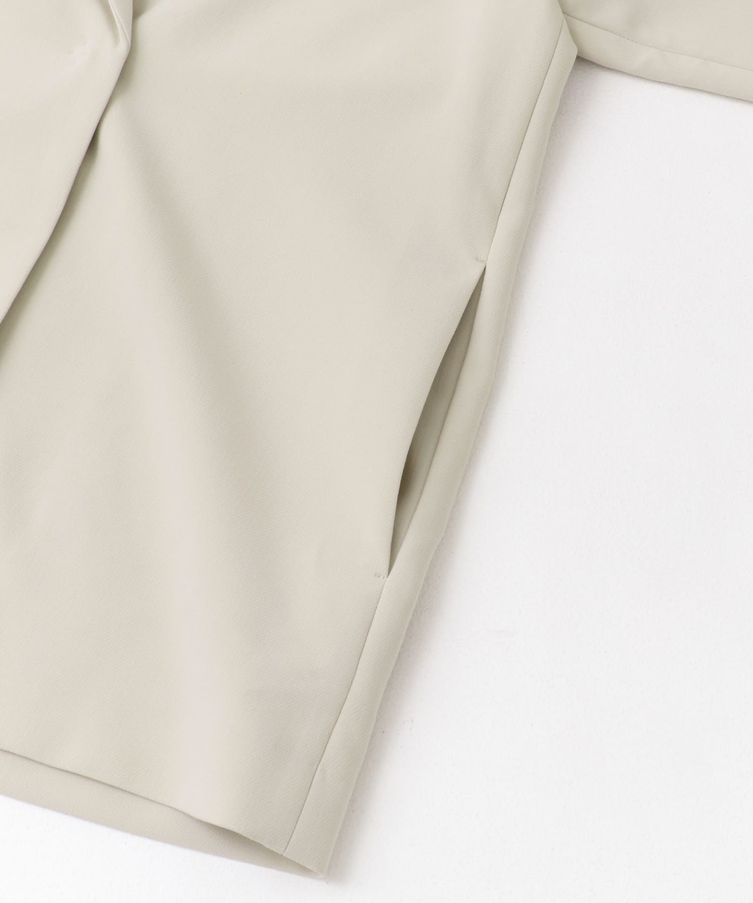 ダブルクロスショートガウン L.BEIGE M