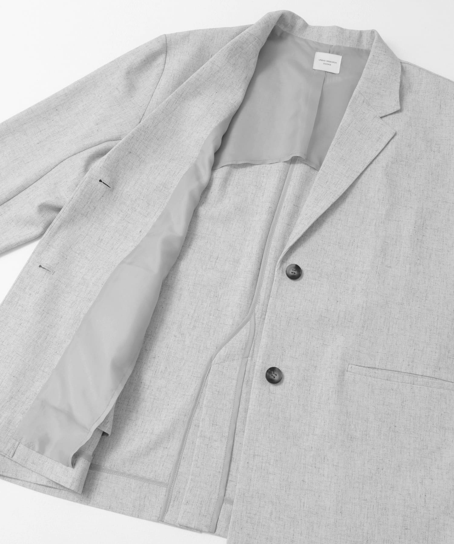 『セットアップ対応』 シングルテーラードジャケット GRAY M