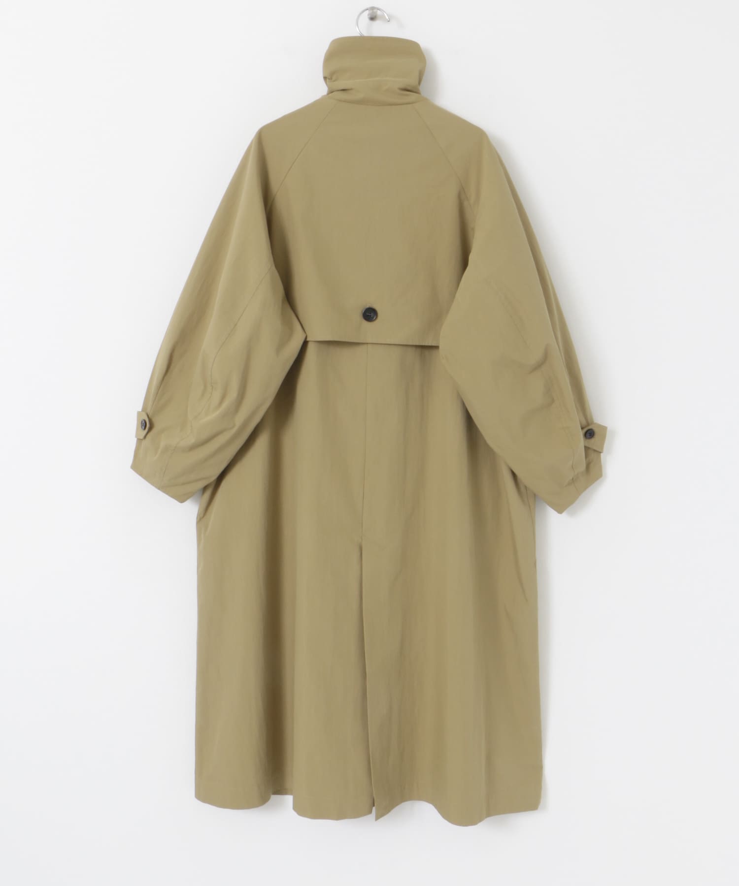 袖ボリュームスタンドコート BEIGE M