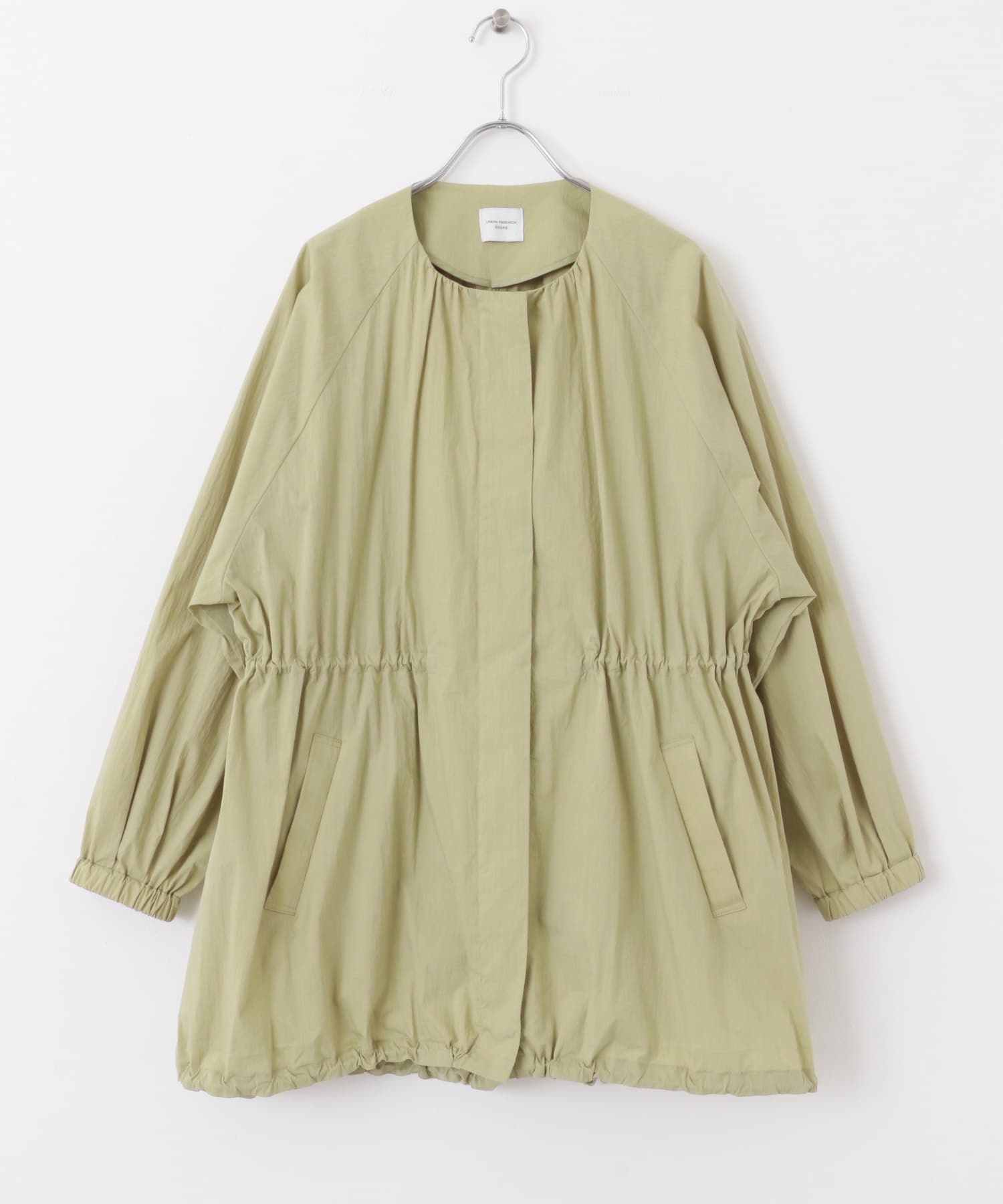 ギャザーノーカラーブルゾン L.KHAKI M