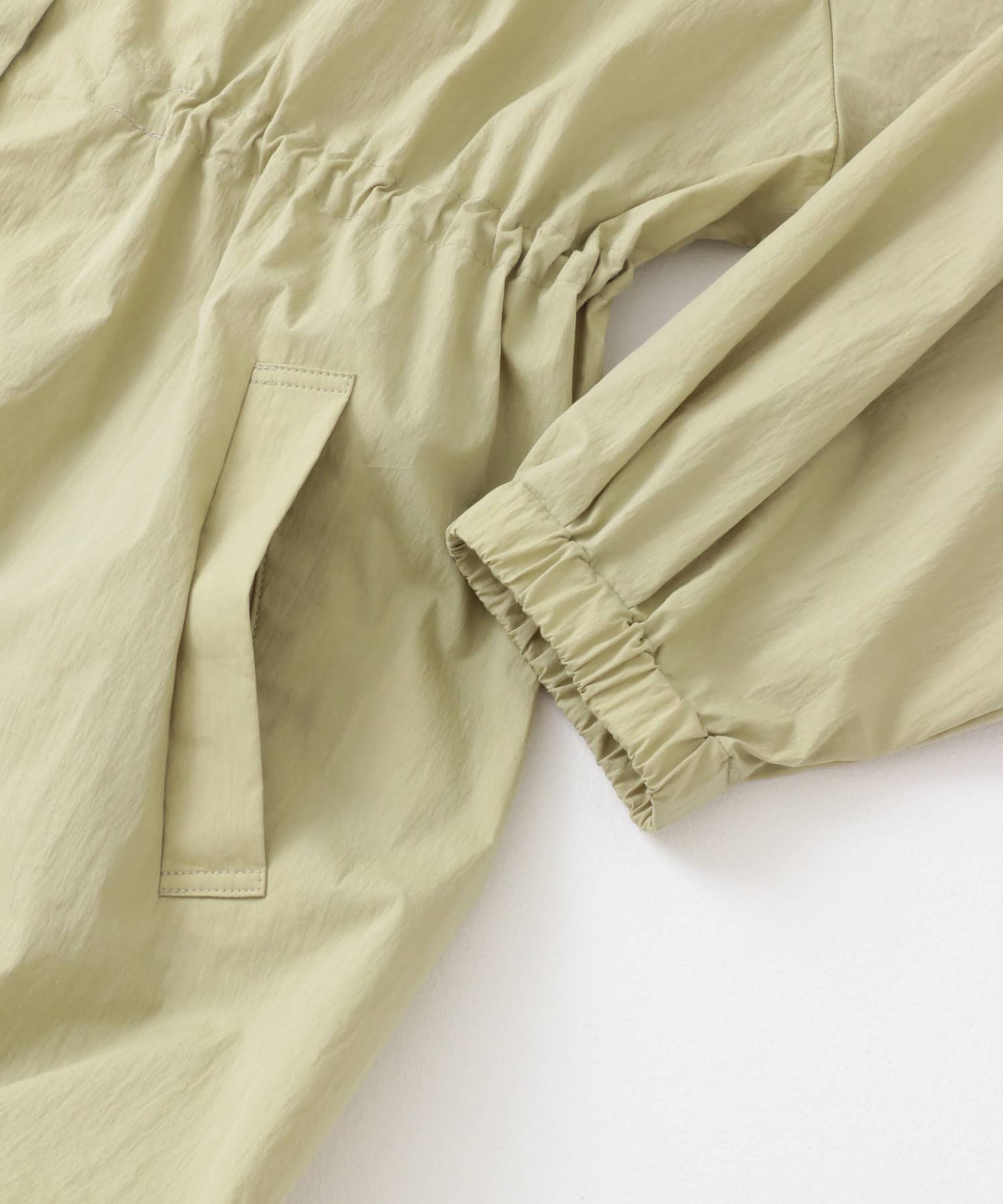 ギャザーノーカラーブルゾン L.KHAKI M