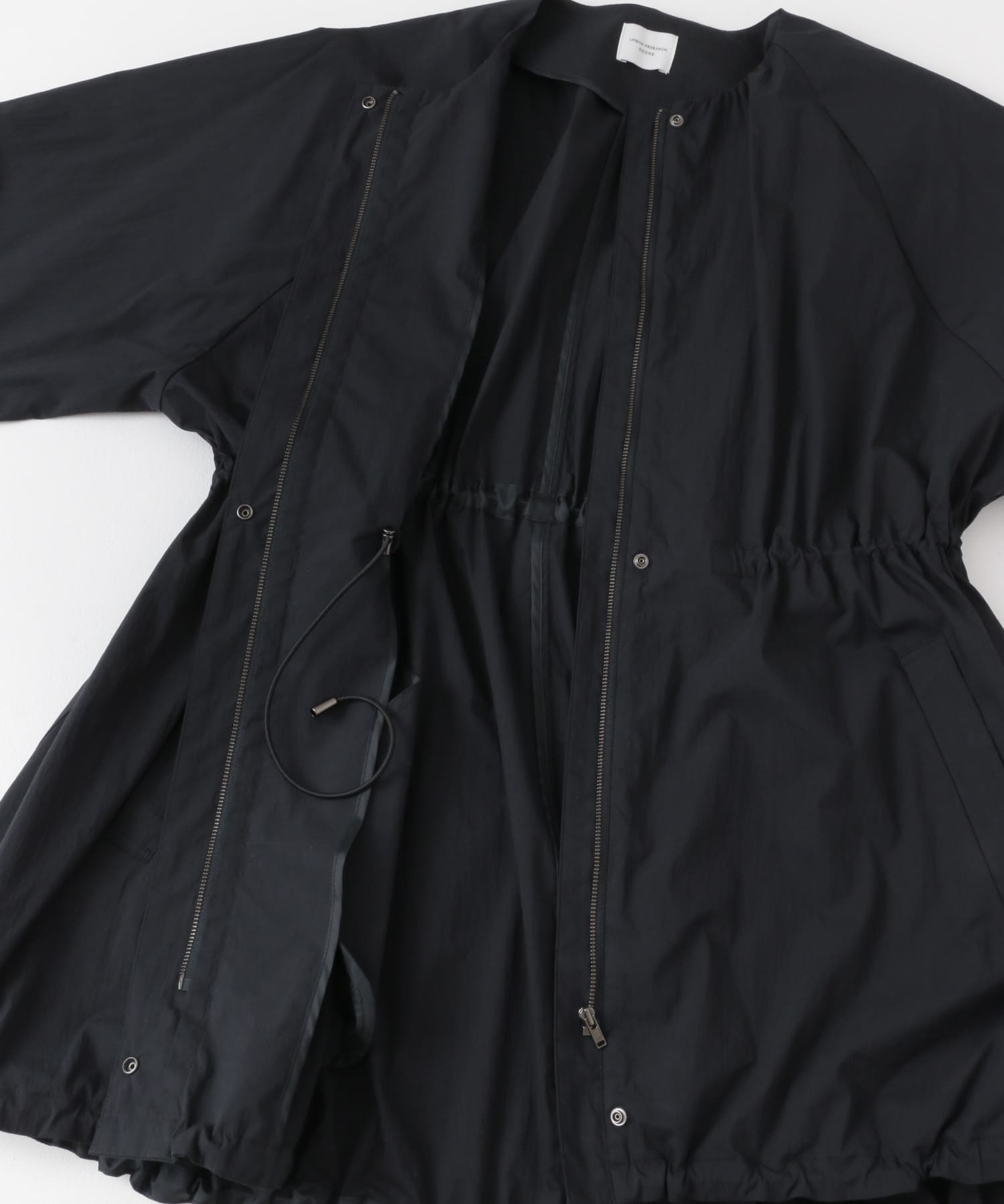 ギャザーノーカラーブルゾン NAVY M