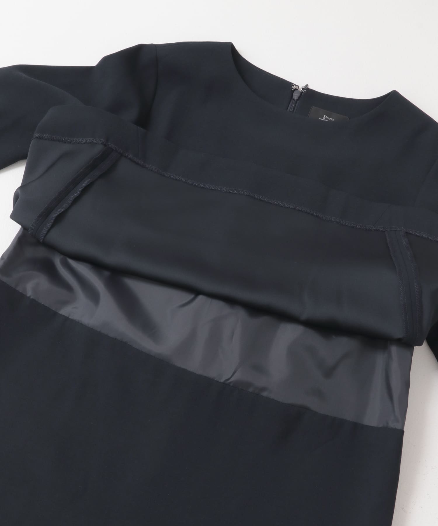 レイヤードワンピース NAVY M