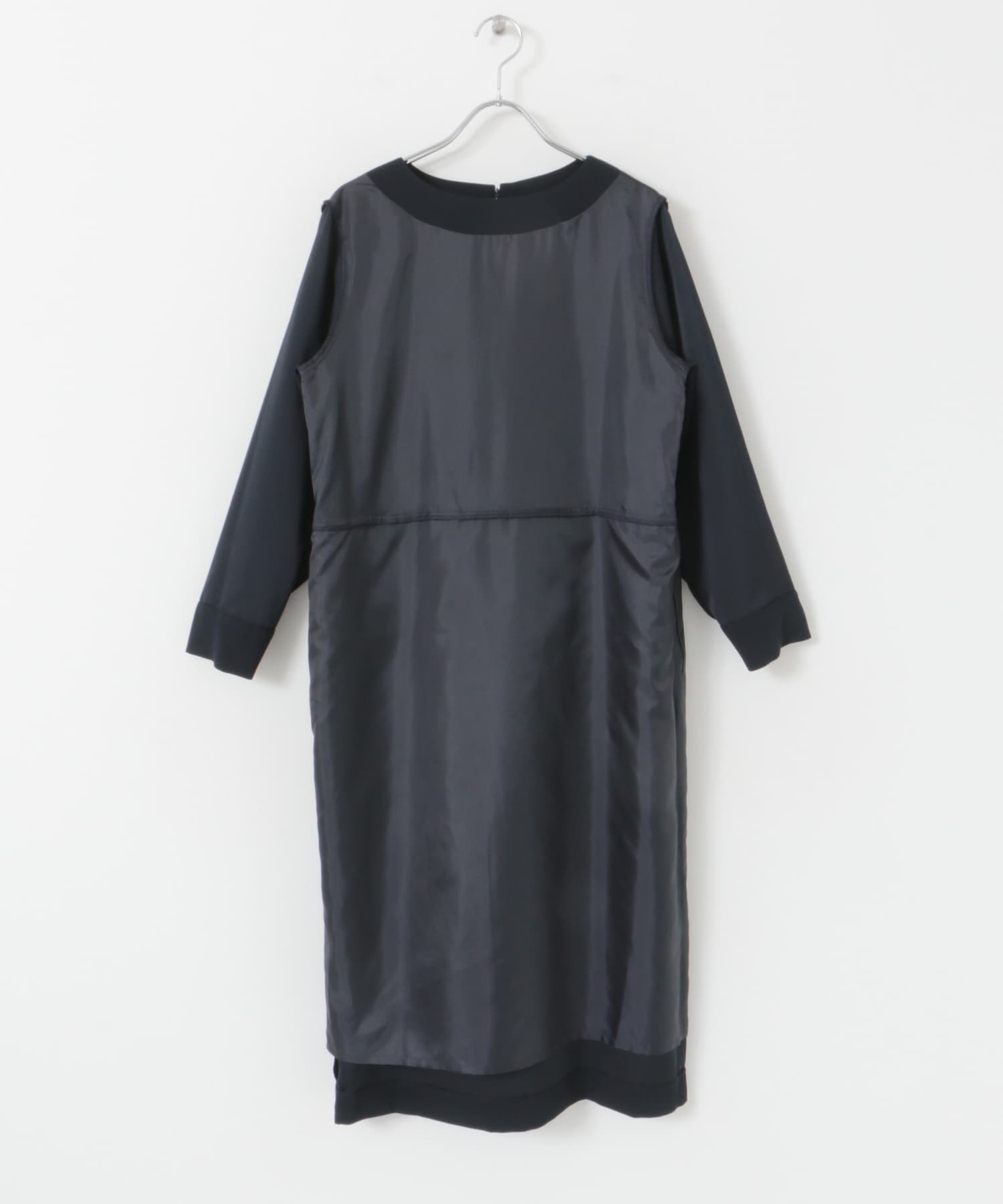 レイヤードワンピース NAVY M