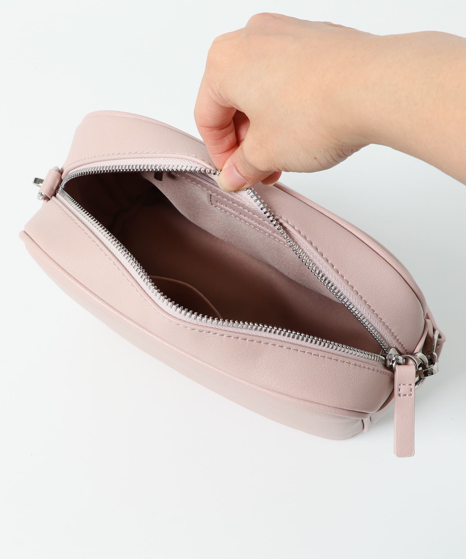 2WAYスクエアショルダーバッグ PINK one