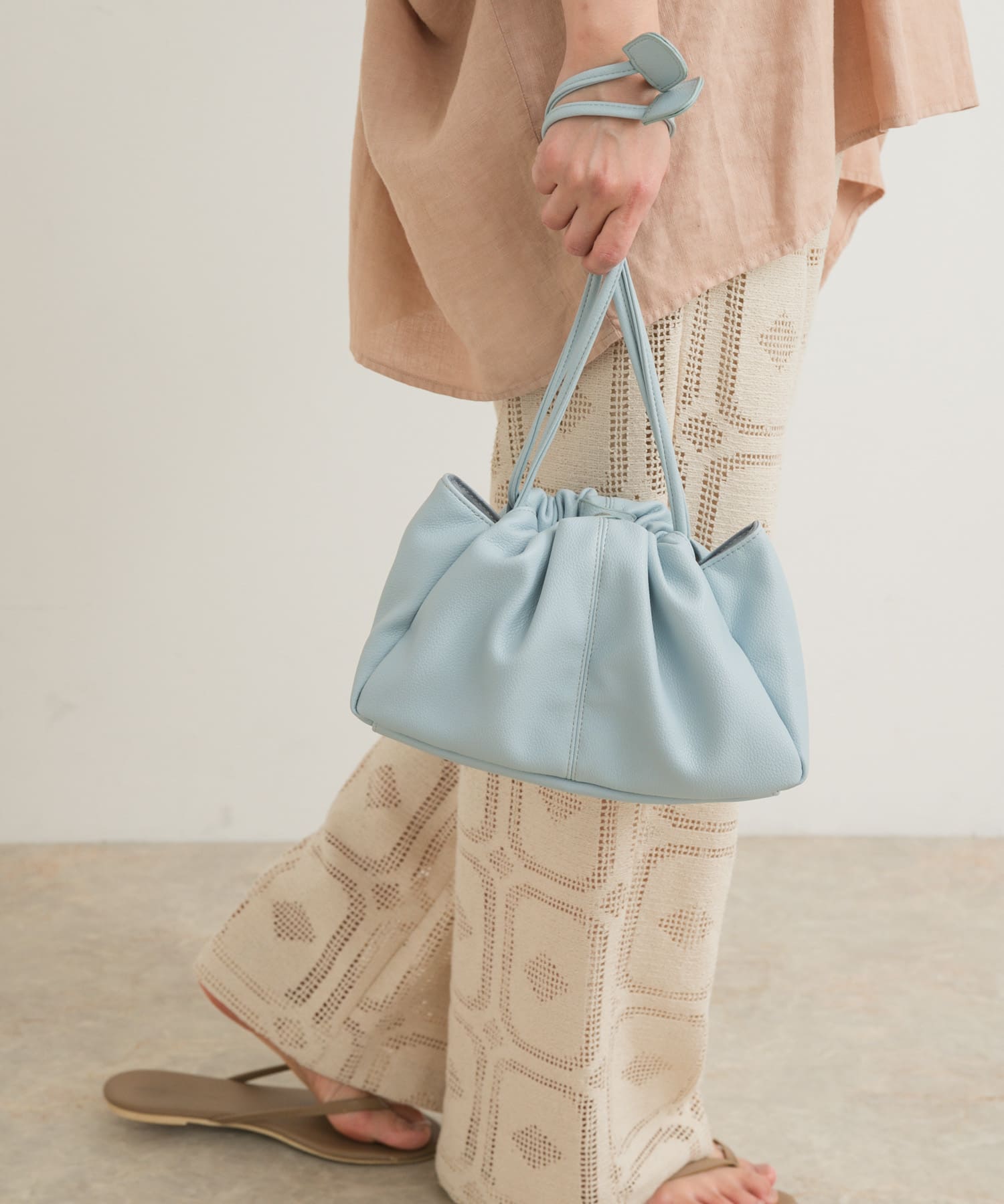 2WAY巾着ショルダーバッグ