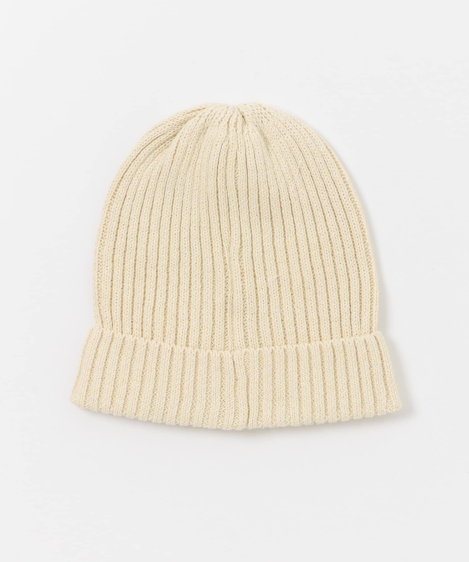 コットンリネンニットキャップ IVORY one