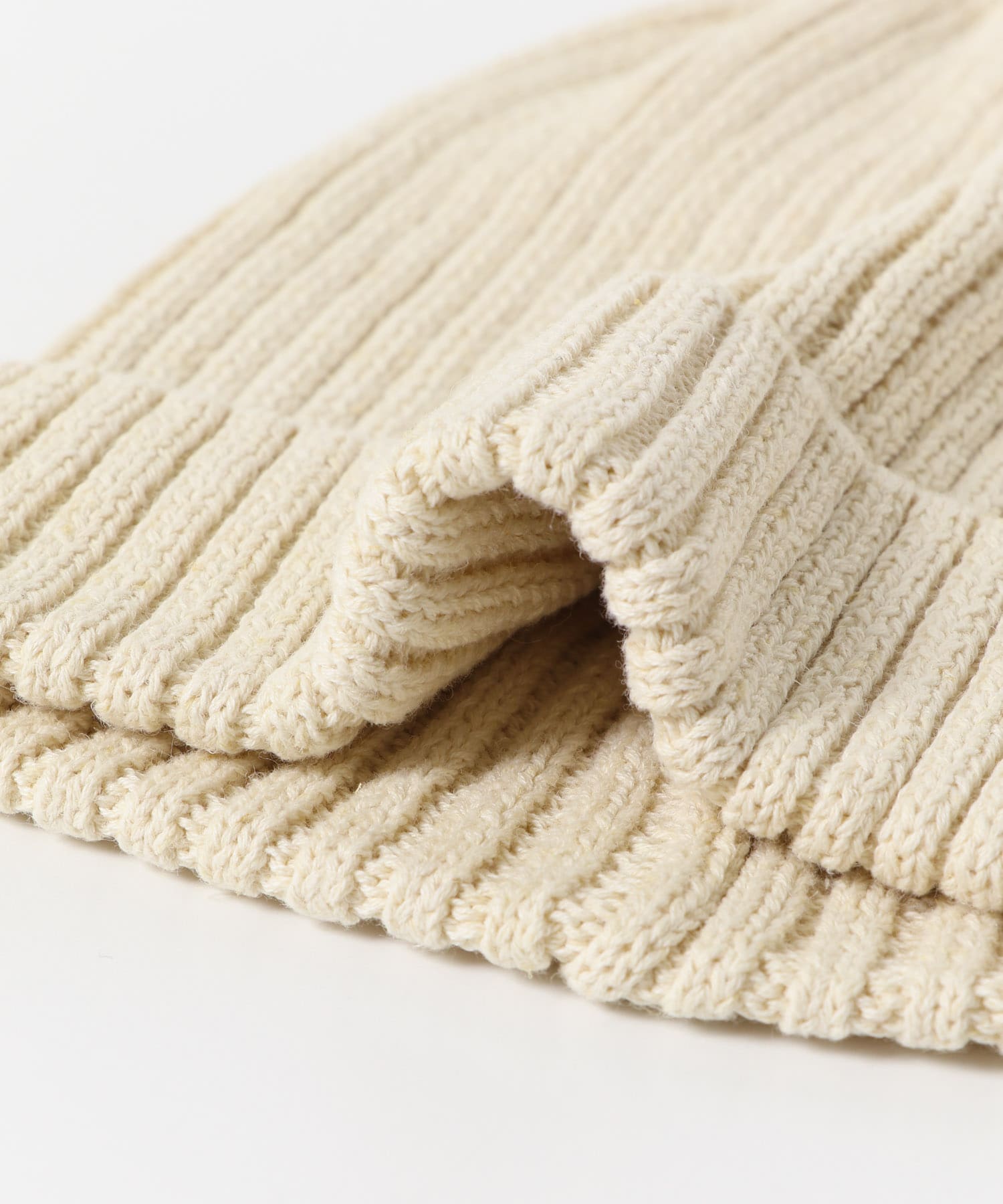 コットンリネンニットキャップ IVORY one