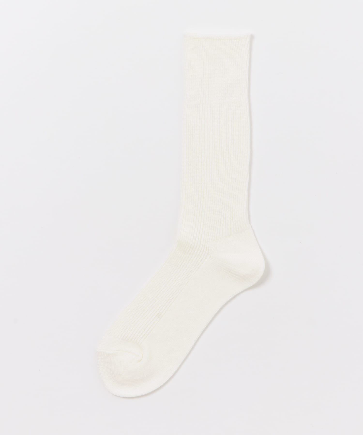 シルク混細リブソックス