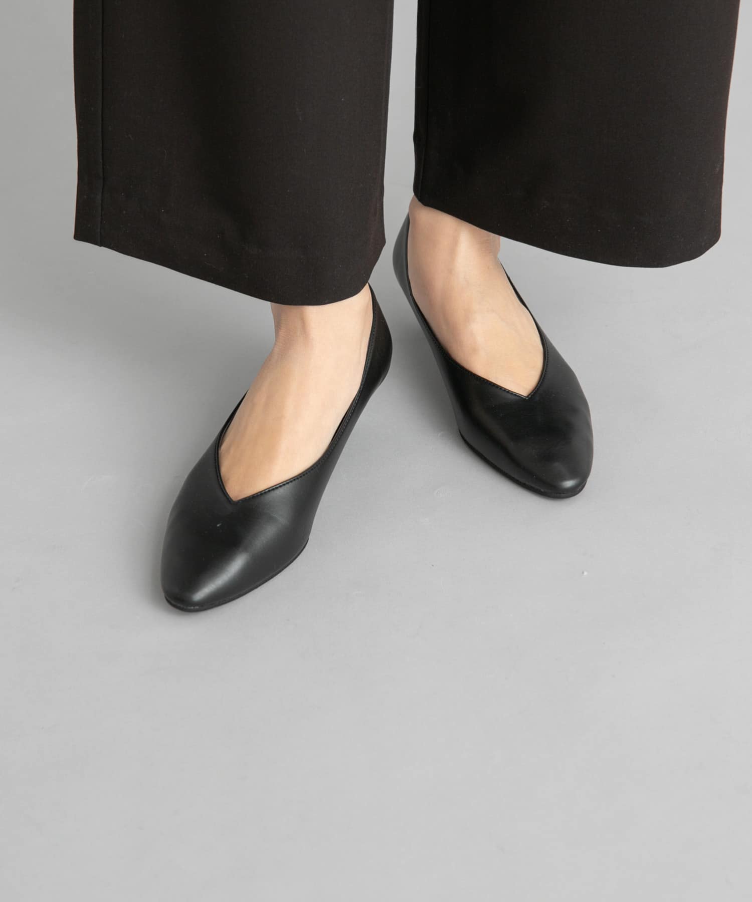 ソフトヒールパンプス BLACK 36