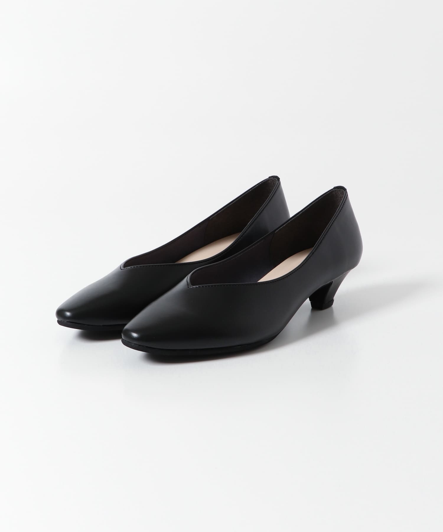 ソフトヒールパンプス BLACK 36