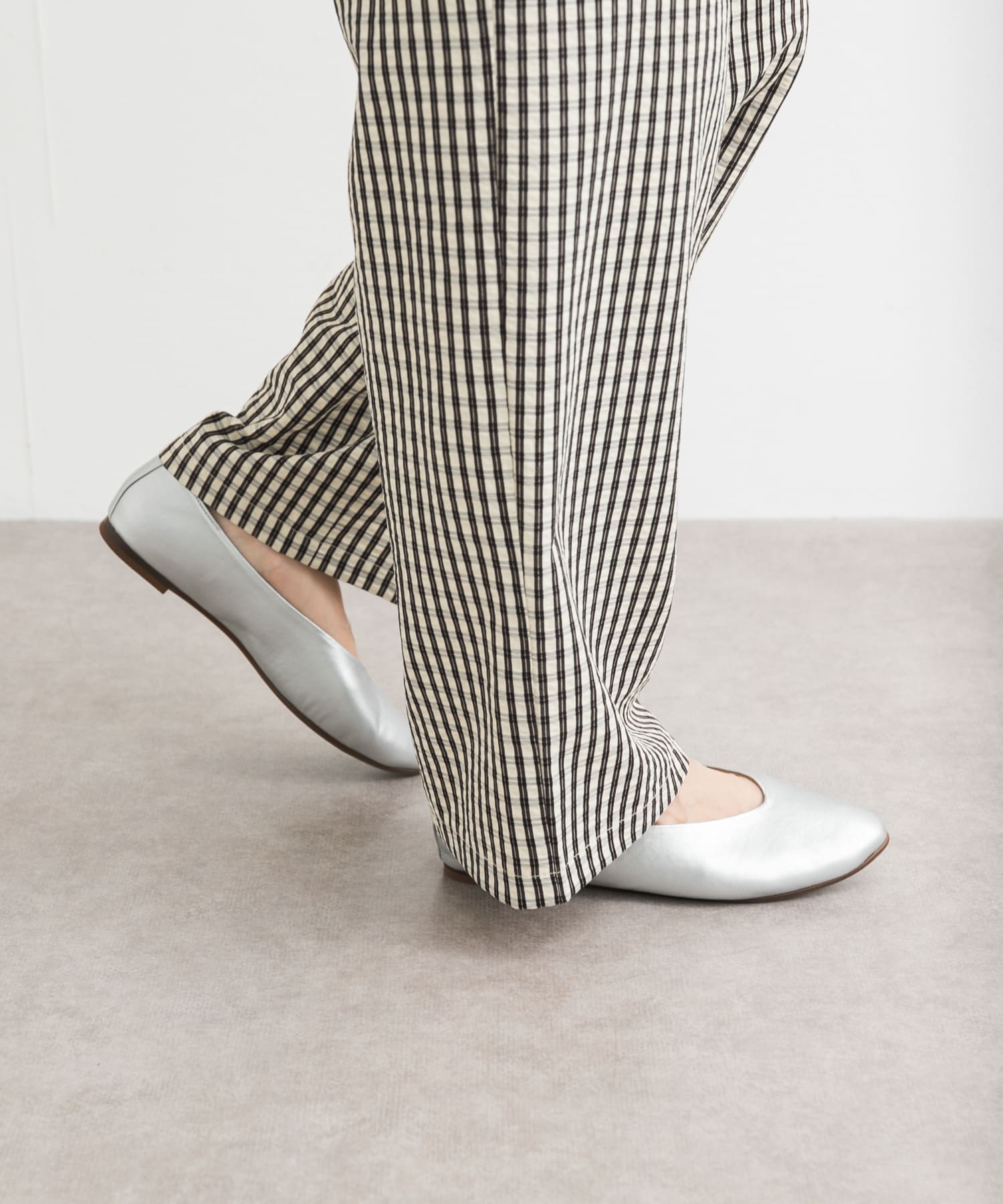 Vカットパンプス SILVER 35