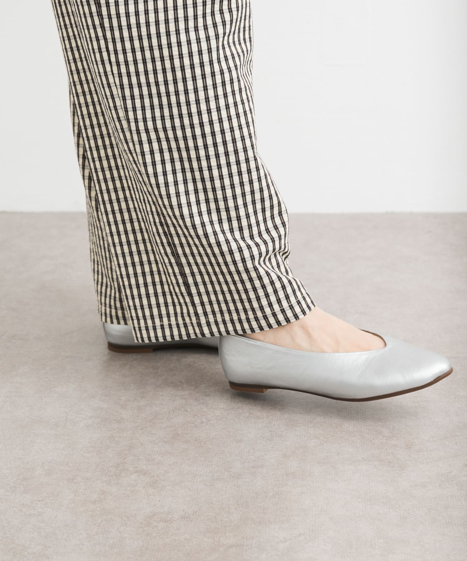 Vカットパンプス SILVER 35