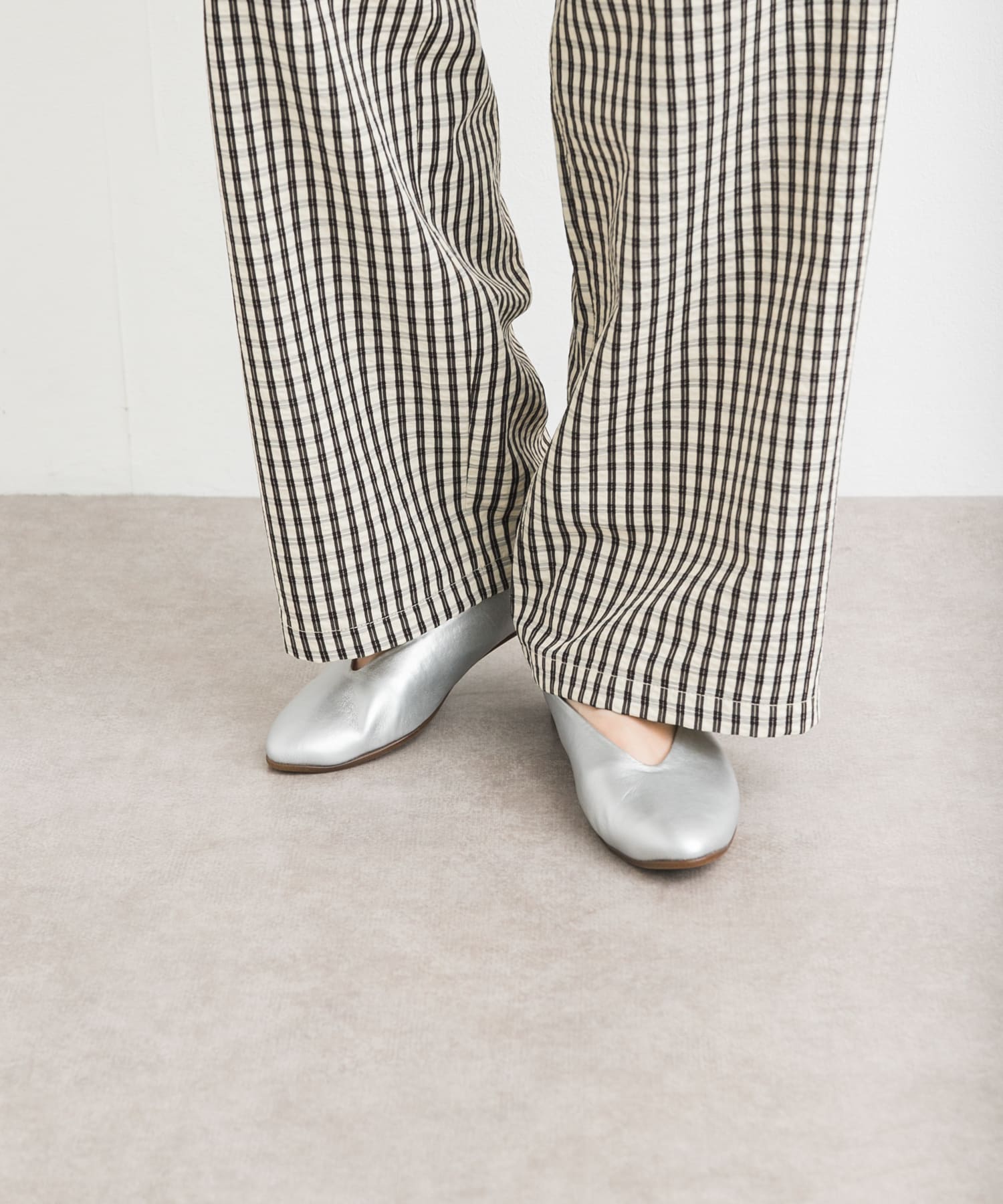 Vカットパンプス SILVER 35