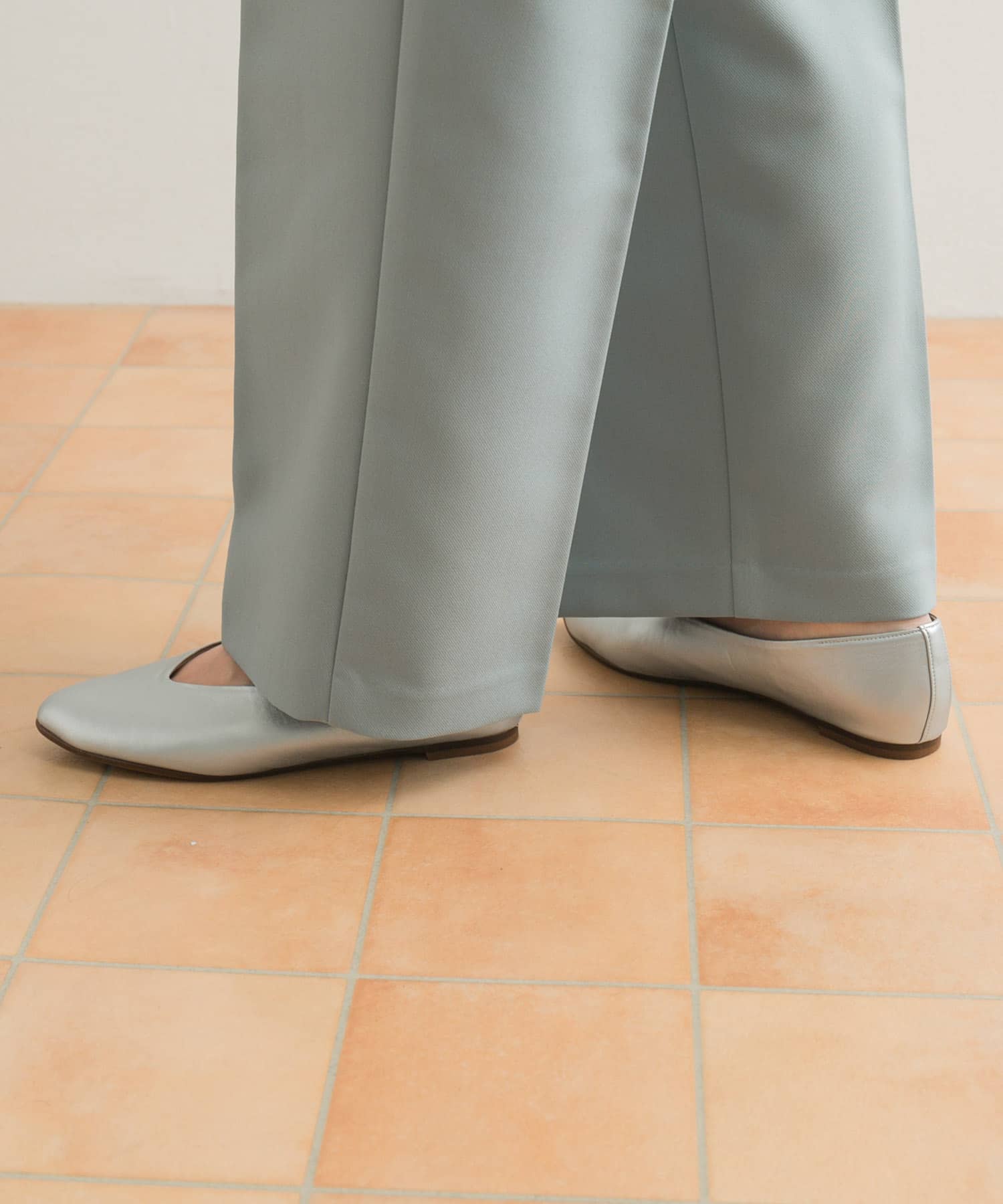 Vカットパンプス SILVER 35