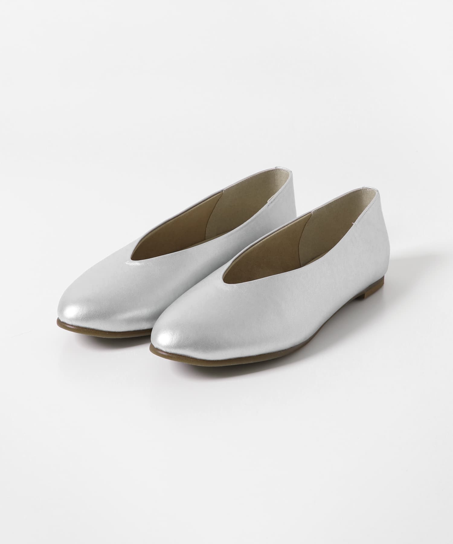 Vカットパンプス SILVER 35