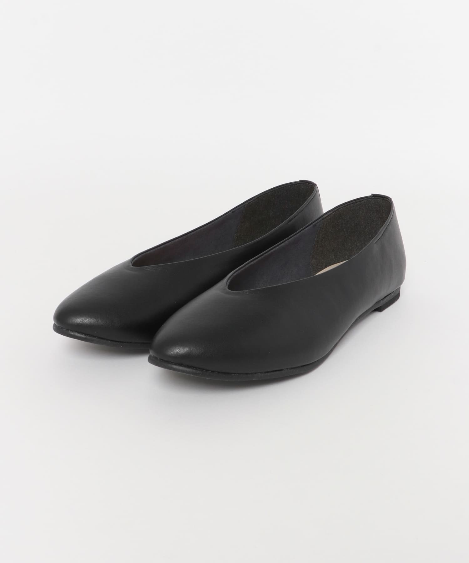 Vカットパンプス BLACK 35