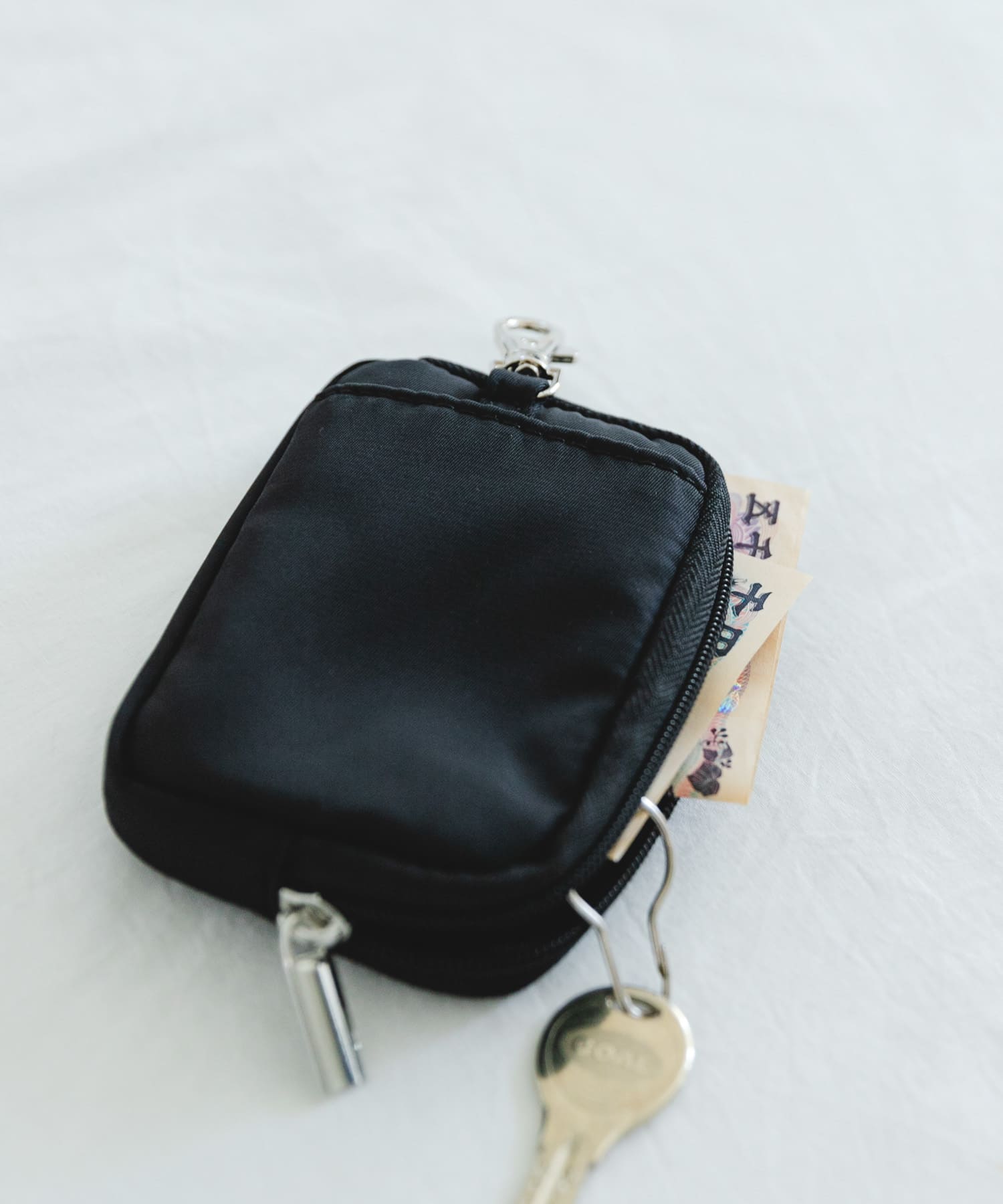 撥水ミニウォレット BLACK one
