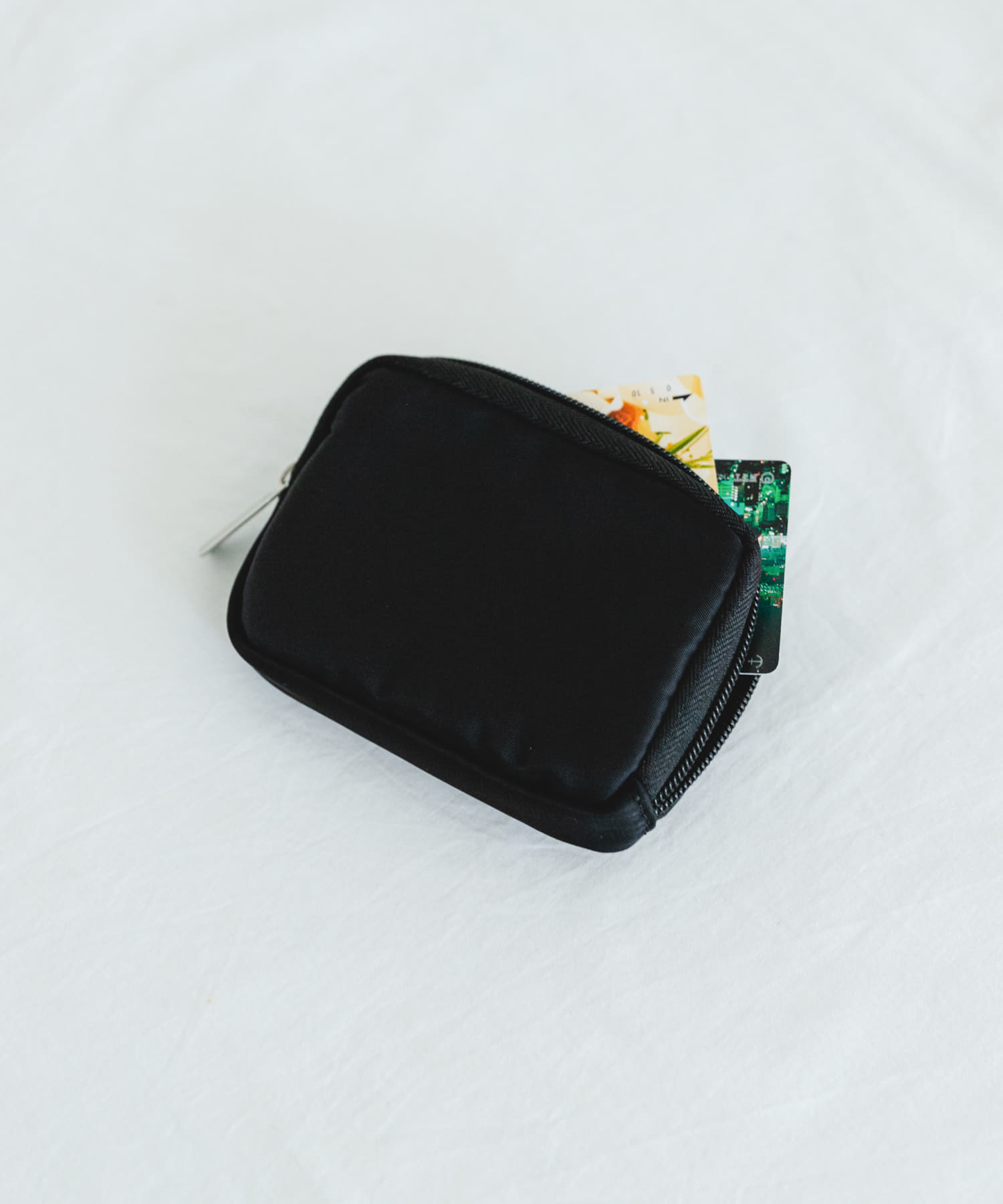 撥水ミニウォレット BLACK one