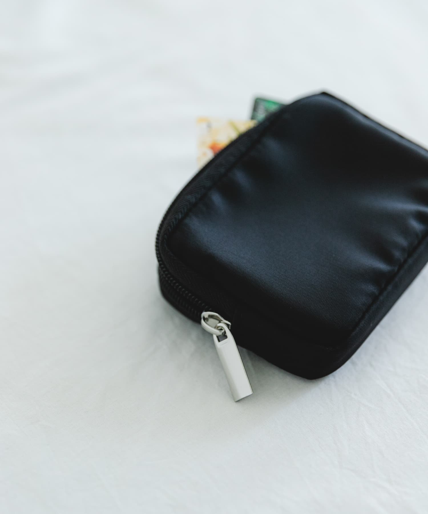 撥水ミニウォレット BLACK one