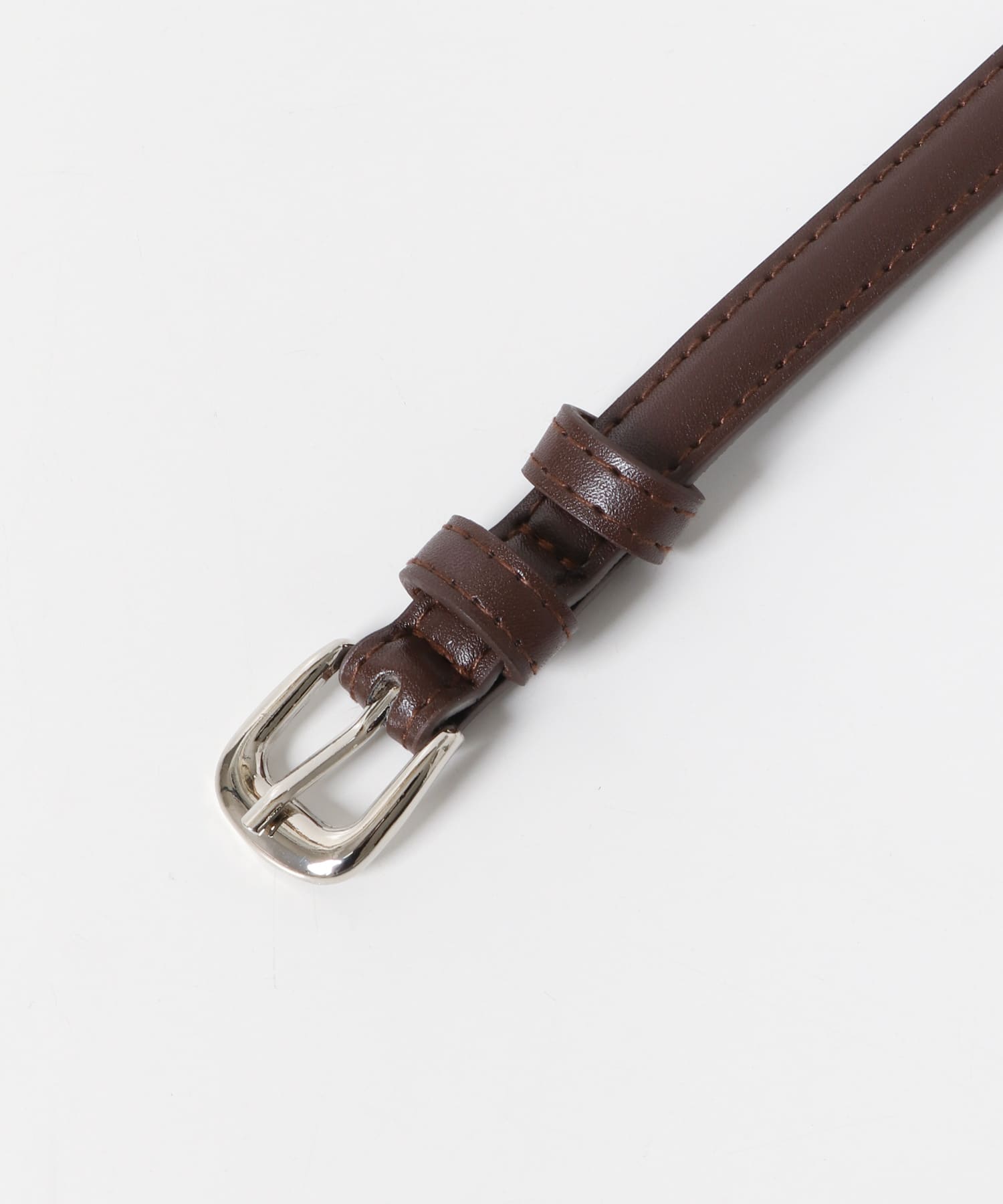 穴ありベルト BROWN One