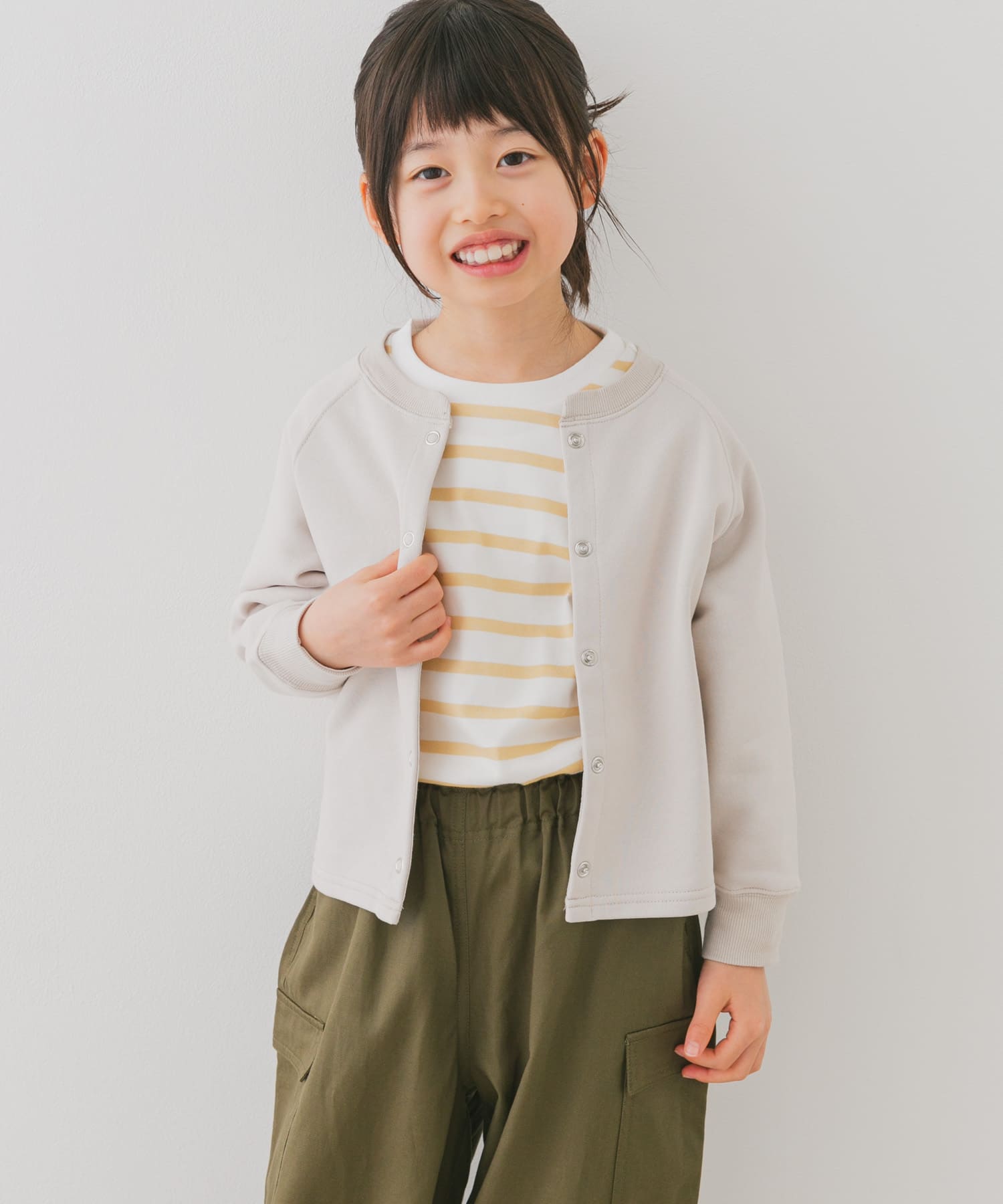 裏毛ラグランカーディガン(KIDS)