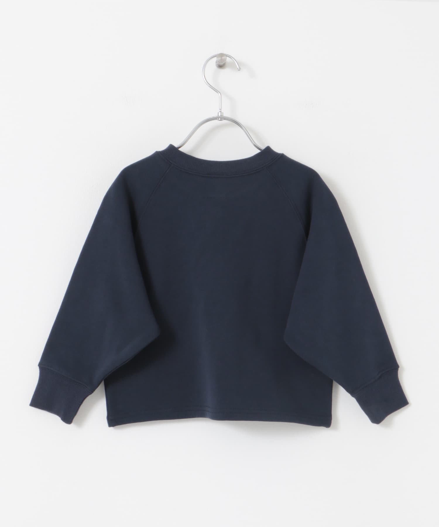 裏毛ラグランカーディガン(KIDS) NAVY 105