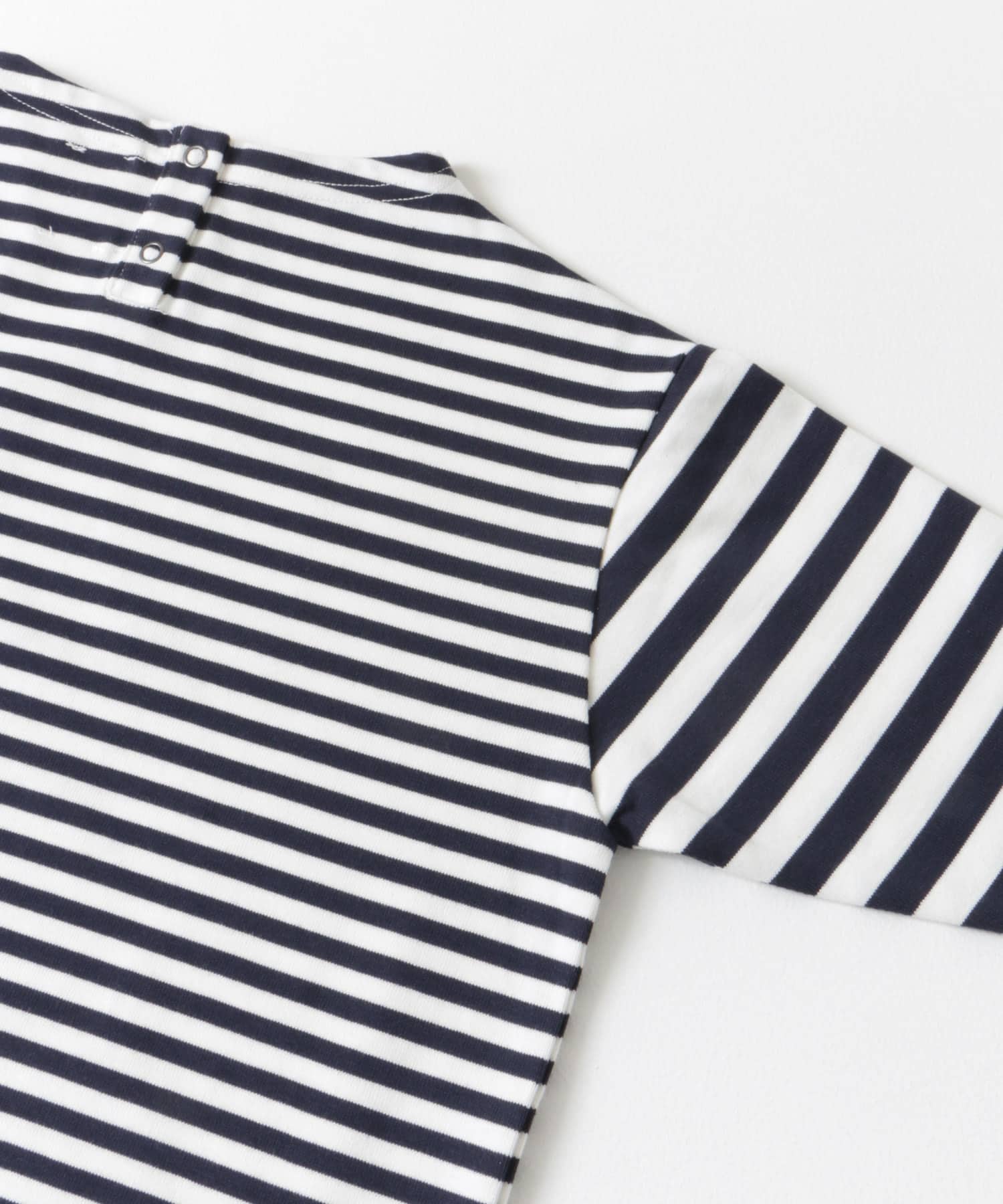 『WEB/一部店舗限定サイズ』CPボートネックボーダー(KIDS) OFF×NVY 105