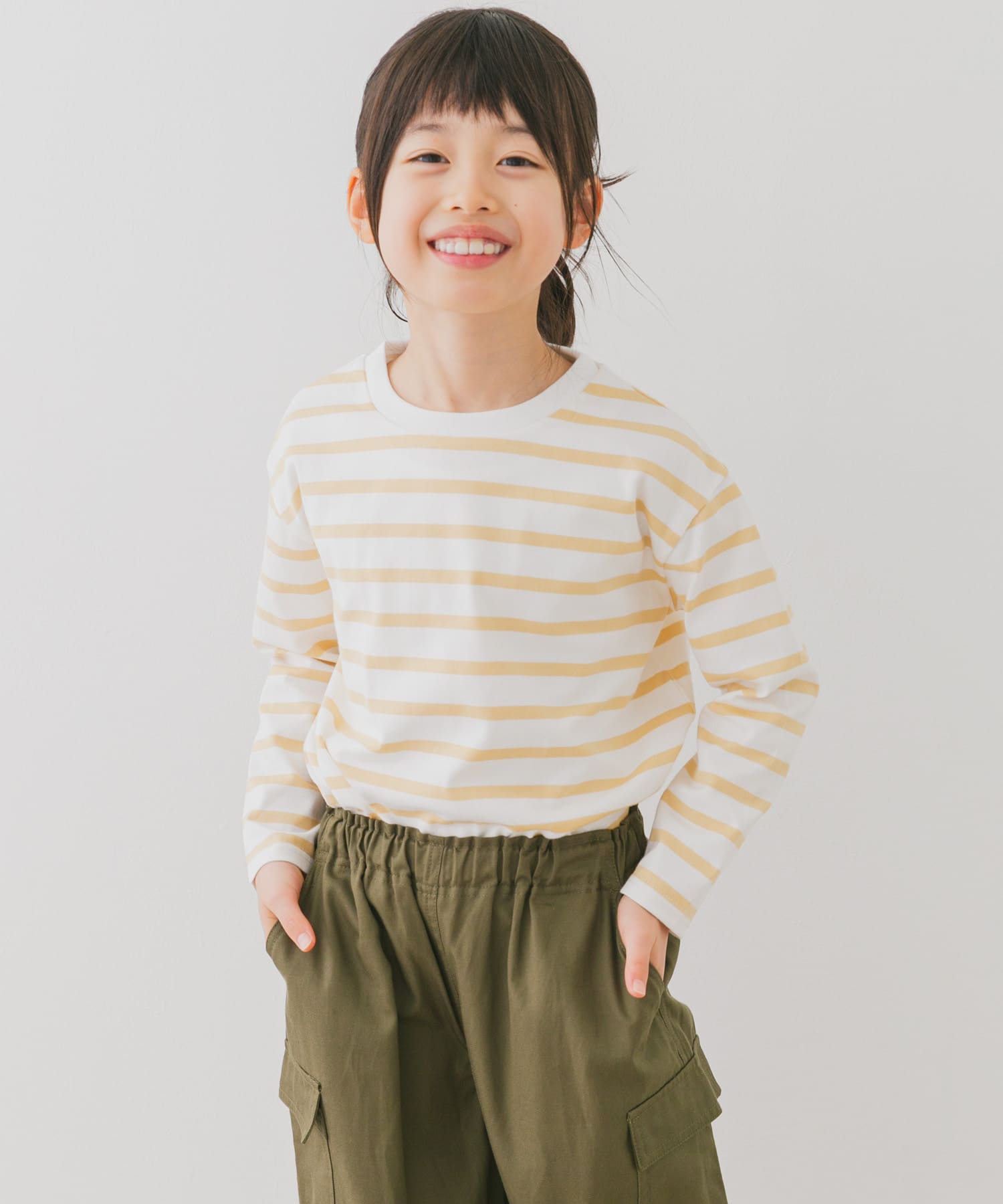 『親子リンク』『WEB/一部店舗限定サイズ』ボーダーワイドプルオーバー(KIDS)