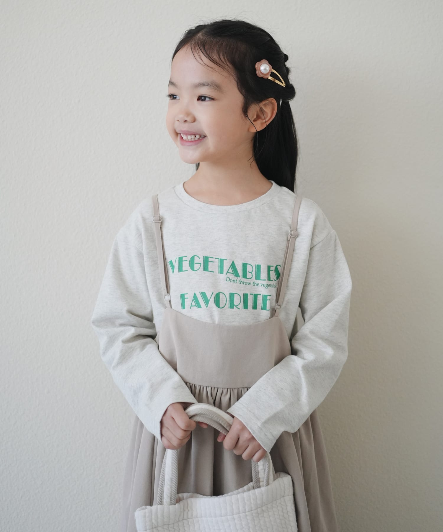 『WEB/一部店舗限定サイズ』ロゴプリントロングTシャツ(KIDS)