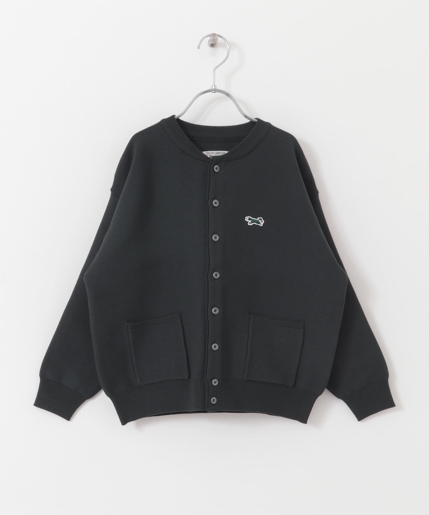 『親子リンク』『別注』PENNEYS×DOORS　THE FOXクルーネックカーディガン(KIDS) CHARCOAL 120