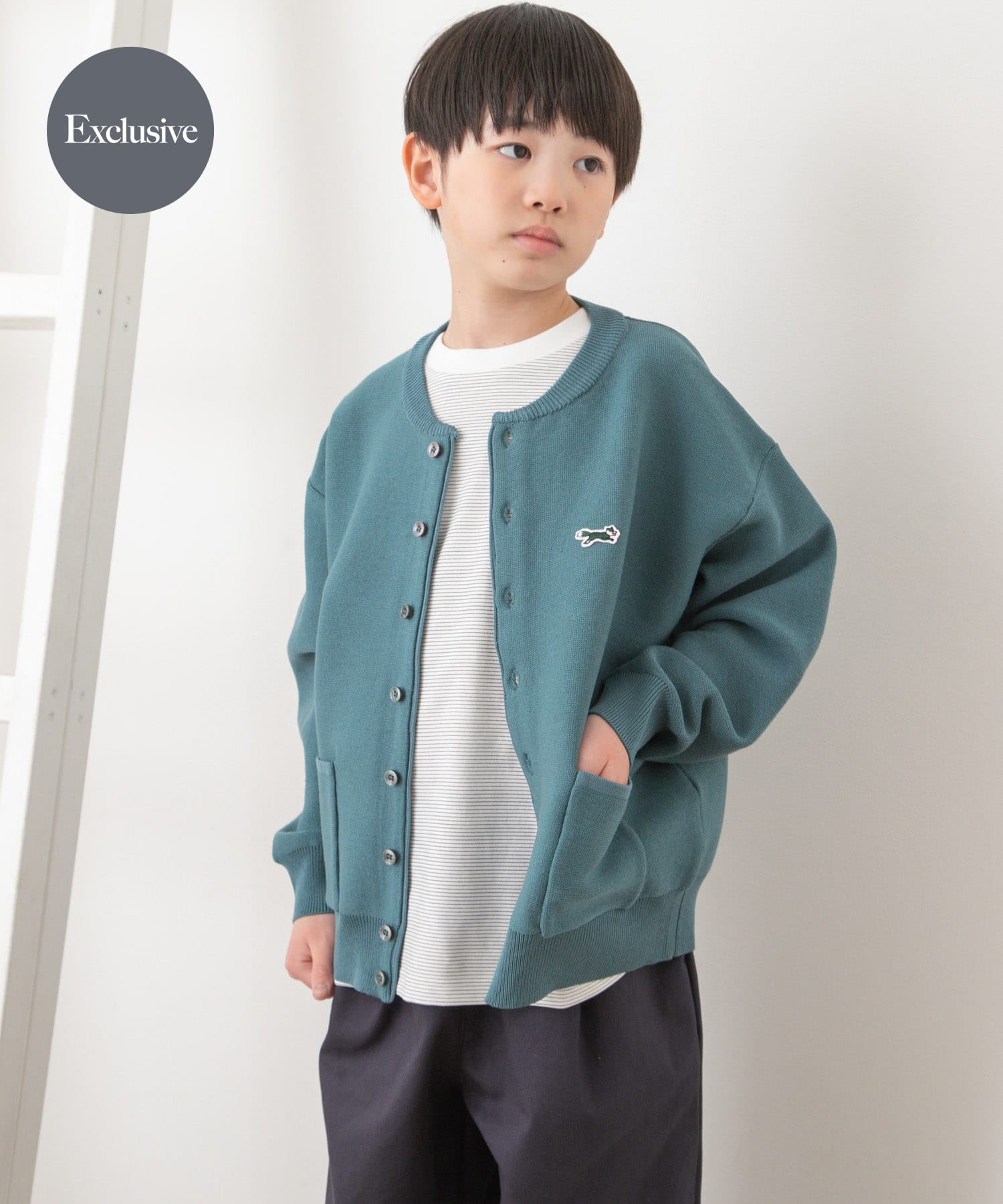 『親子リンク』『別注』PENNEYS×DOORS　THE FOXクルーネックカーディガン(KIDS)
