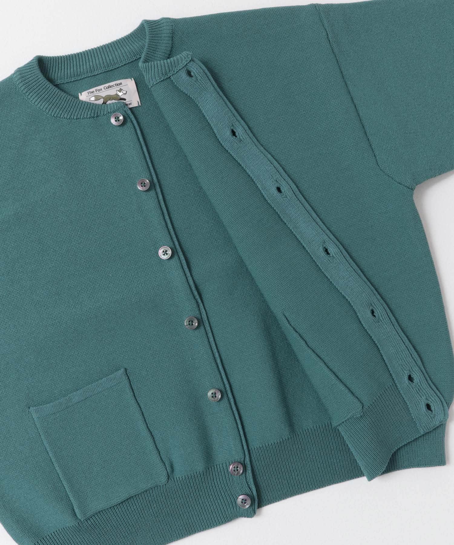 『親子リンク』『別注』PENNEYS×DOORS　THE FOXクルーネックカーディガン(KIDS) BLUE 120