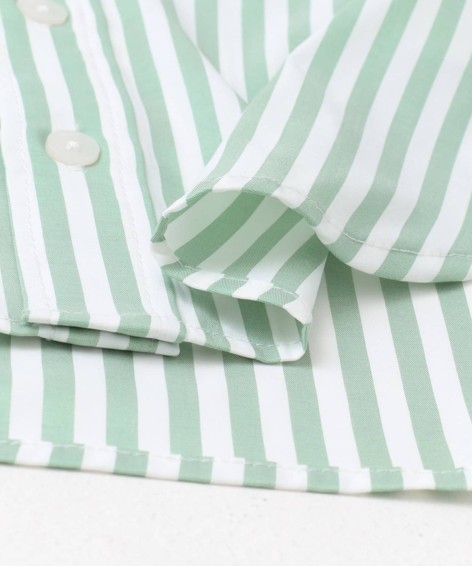 ストレッチレギュラーカラーシャツ(KIDS) OFF×GREEN 120