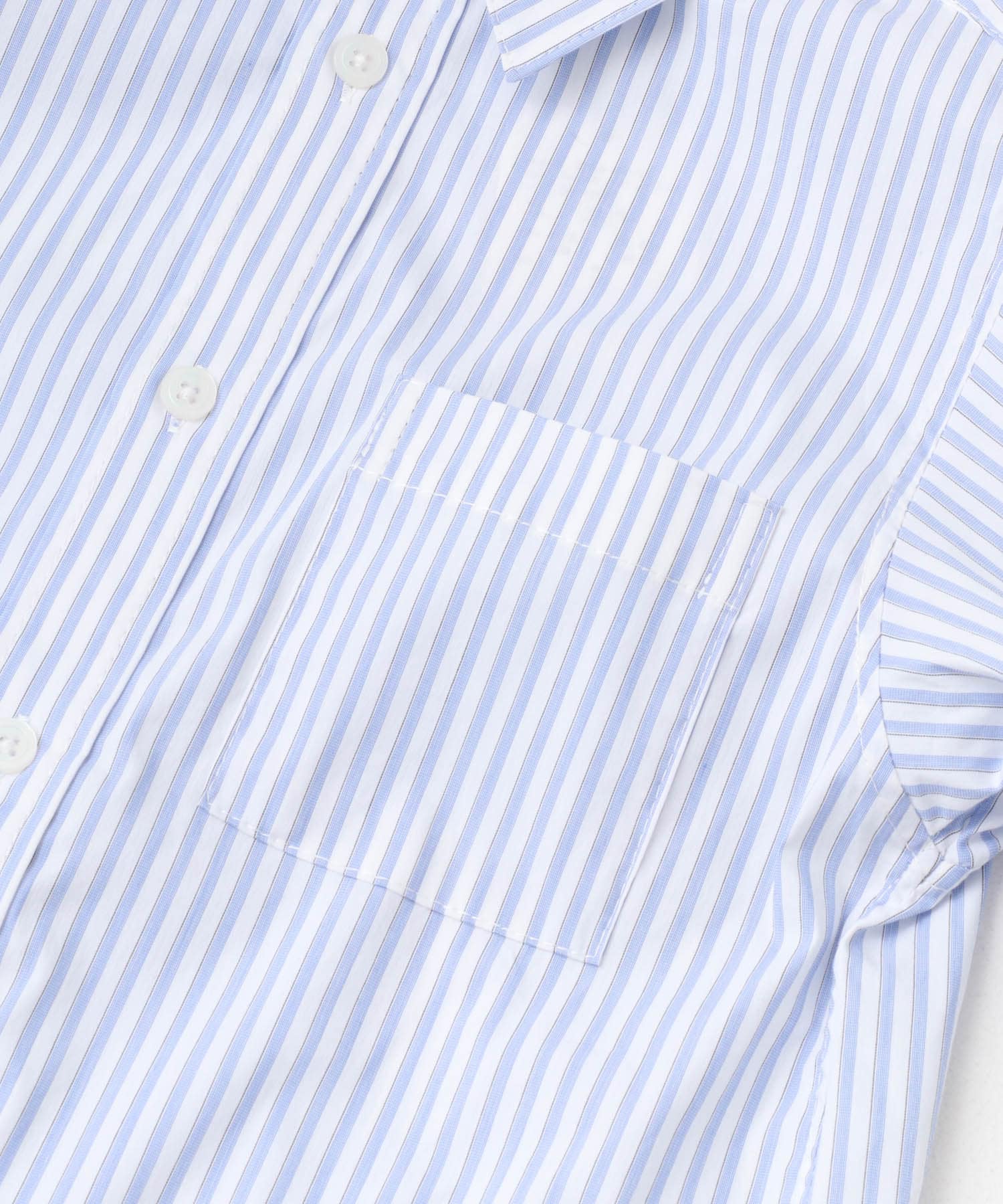 ストレッチレギュラーカラーシャツ(KIDS) OFF×BLUE 120