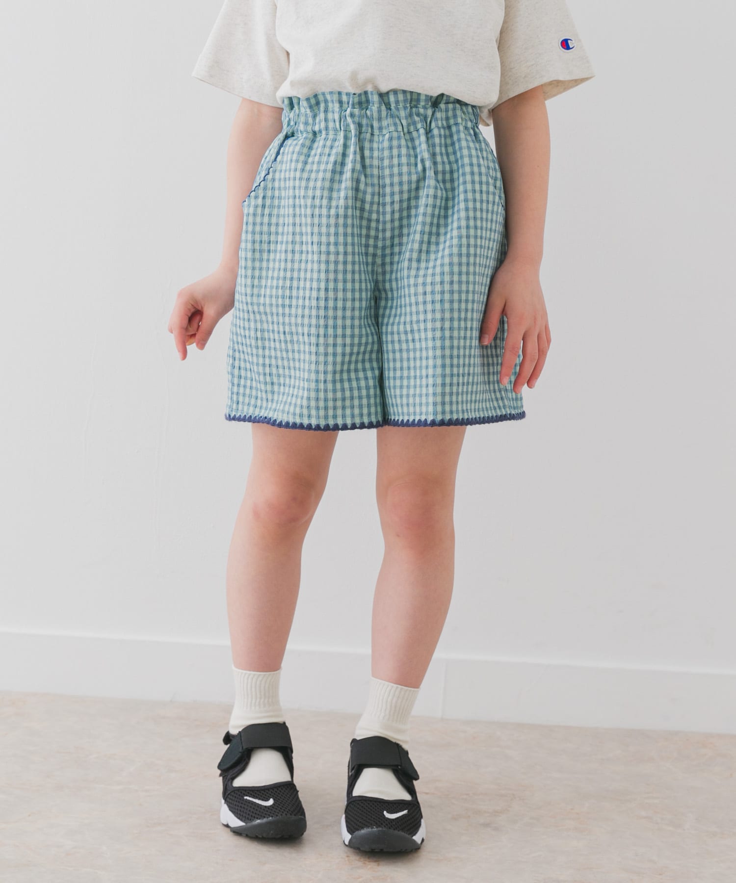 WEB/一部店舗限定サイズ』チェックキュロット(KIDS)(105 CHECK