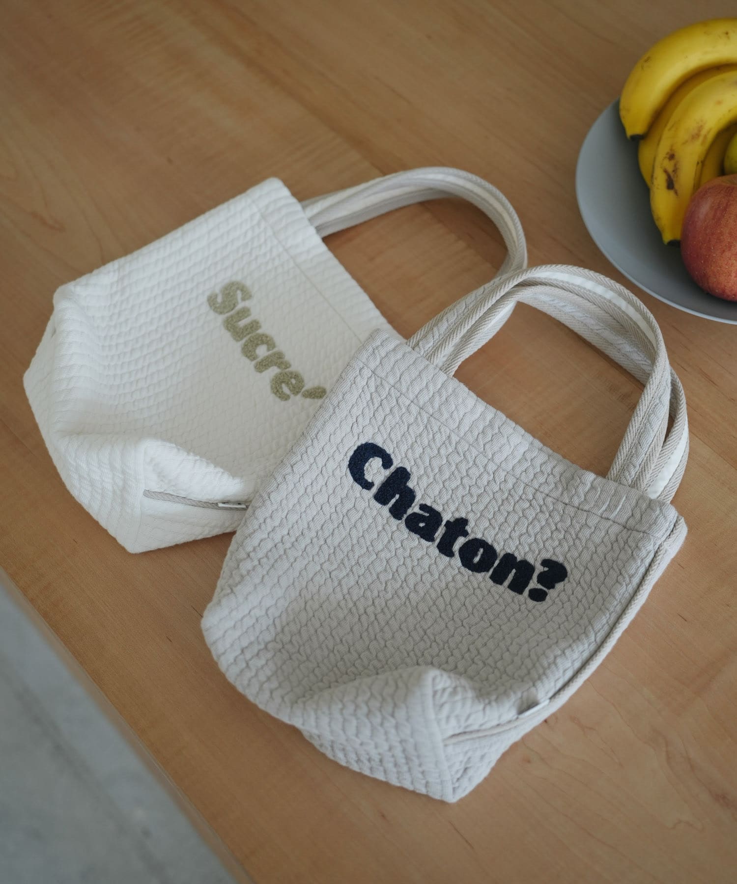 キルトトートバッグ(KIDS) GREIGE one